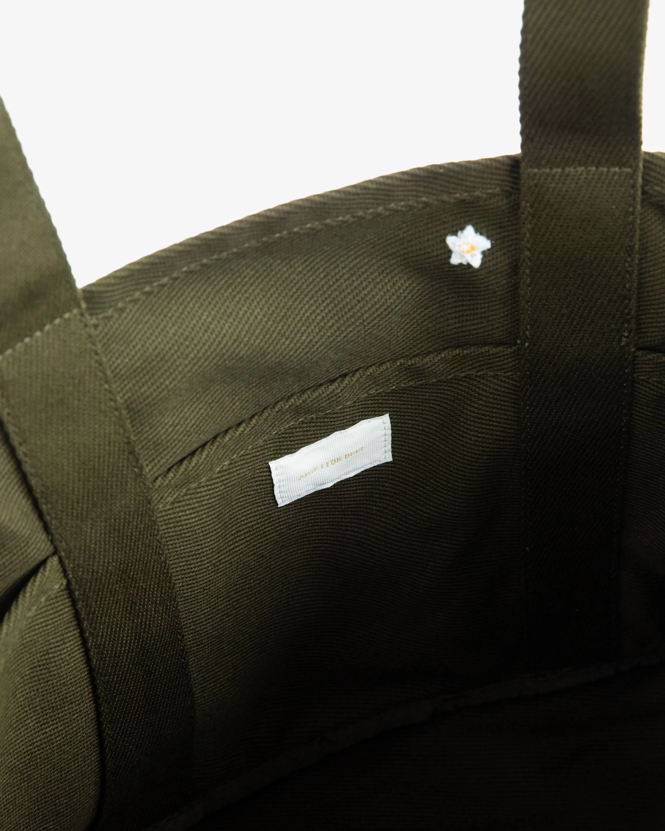 Floral Embroidered Small Canvas Tote Bag sold by Aime Leon Dore product image thumbnail 4