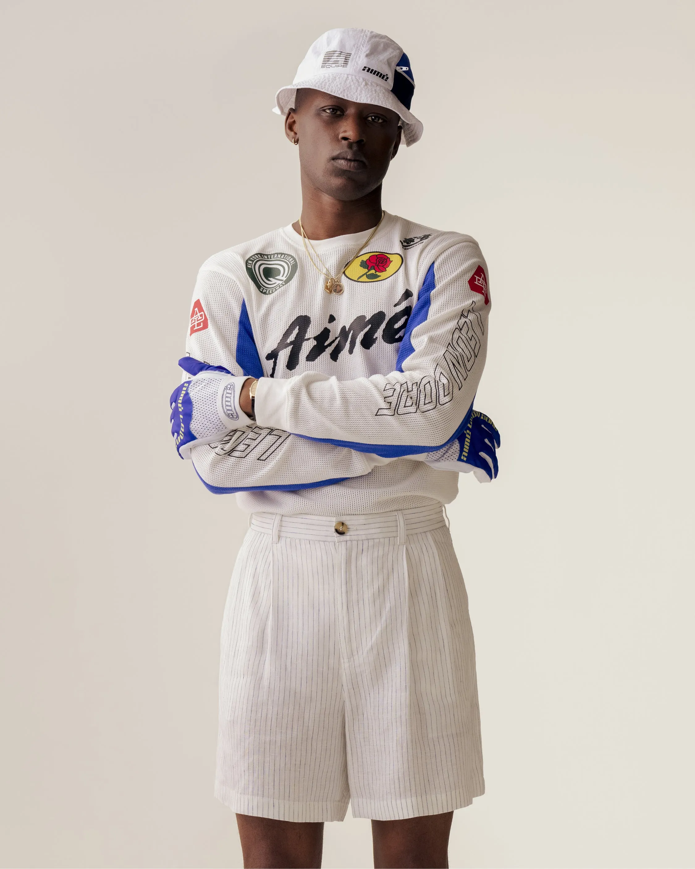 Mesh Moto Long-Sleeve Tee sold by Aime Leon Dore product image thumbnail 3