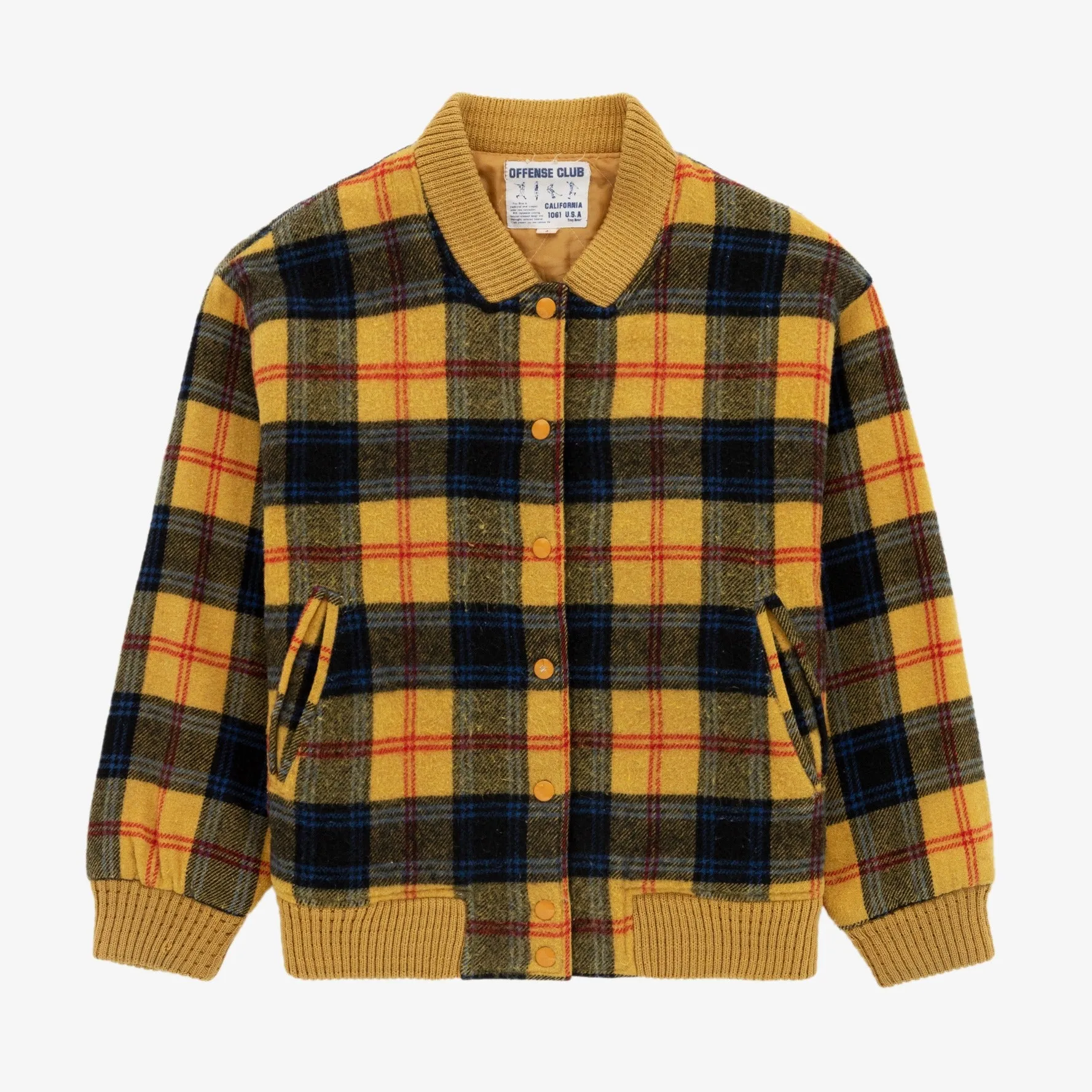 Vintage Plaid Wool Varsity Jacket sold by Aime Leon Dore