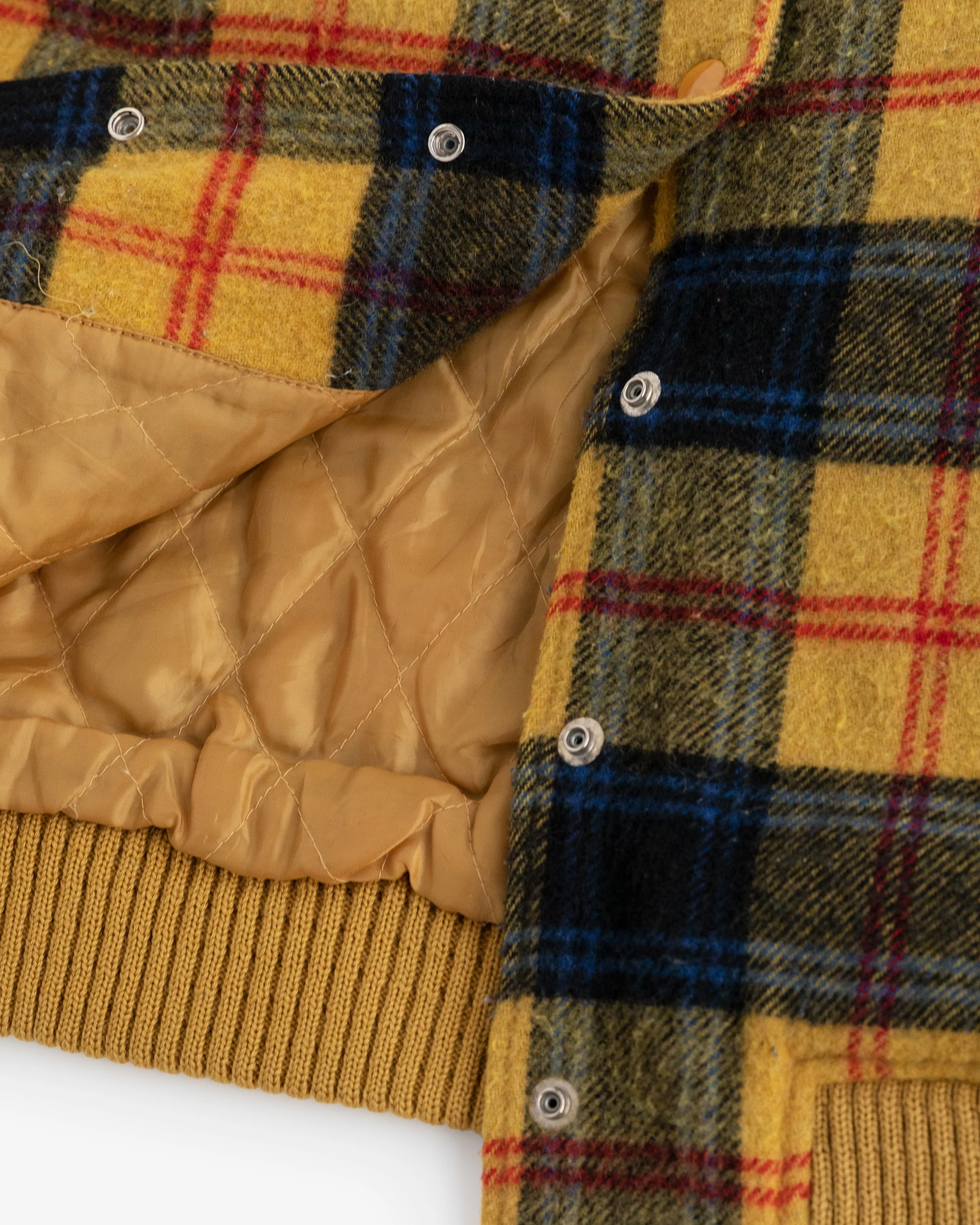 Vintage Plaid Wool Varsity Jacket sold by Aime Leon Dore product image thumbnail 5