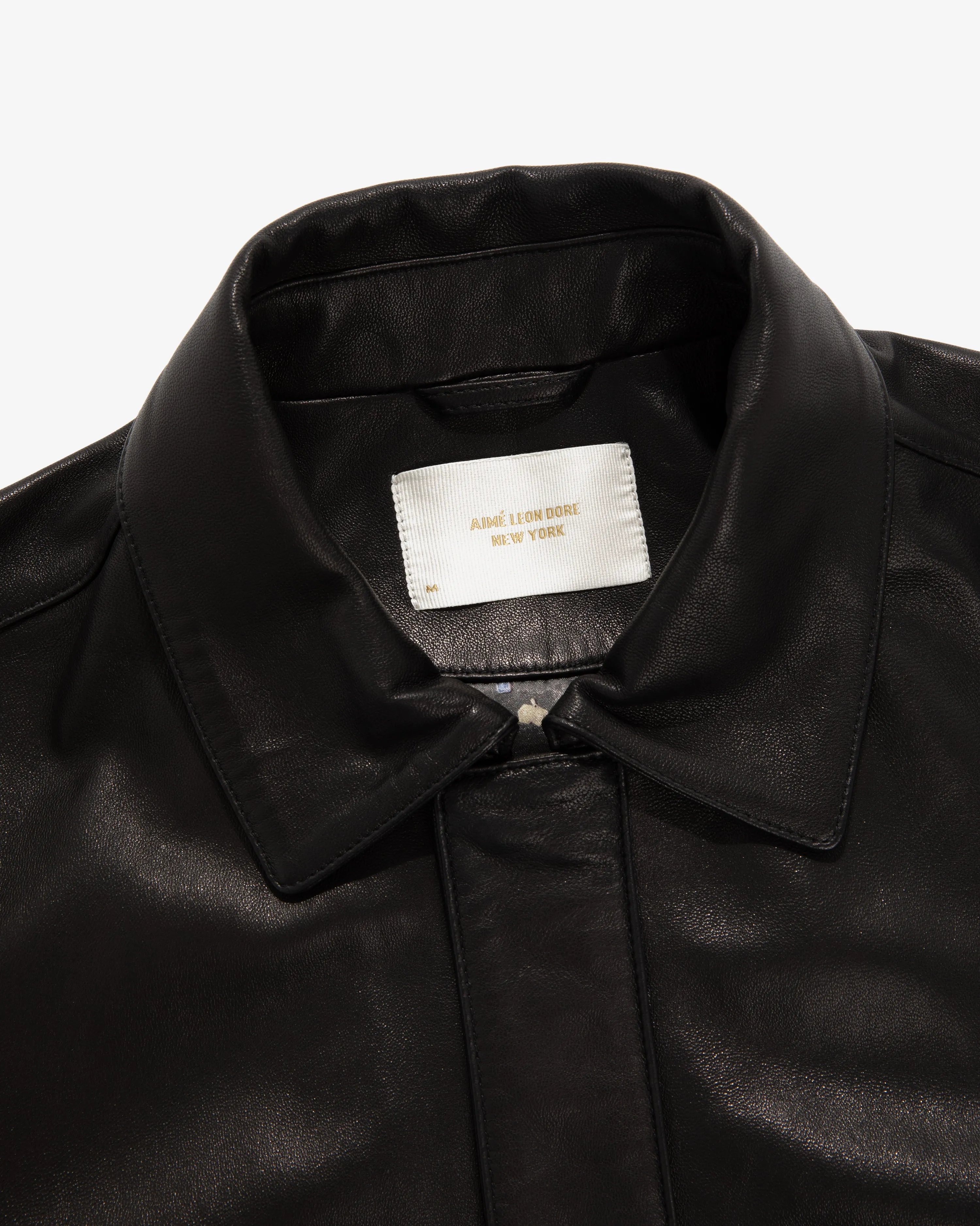 Leather Bomber Jacket sold by Aime Leon Dore product image thumbnail 3
