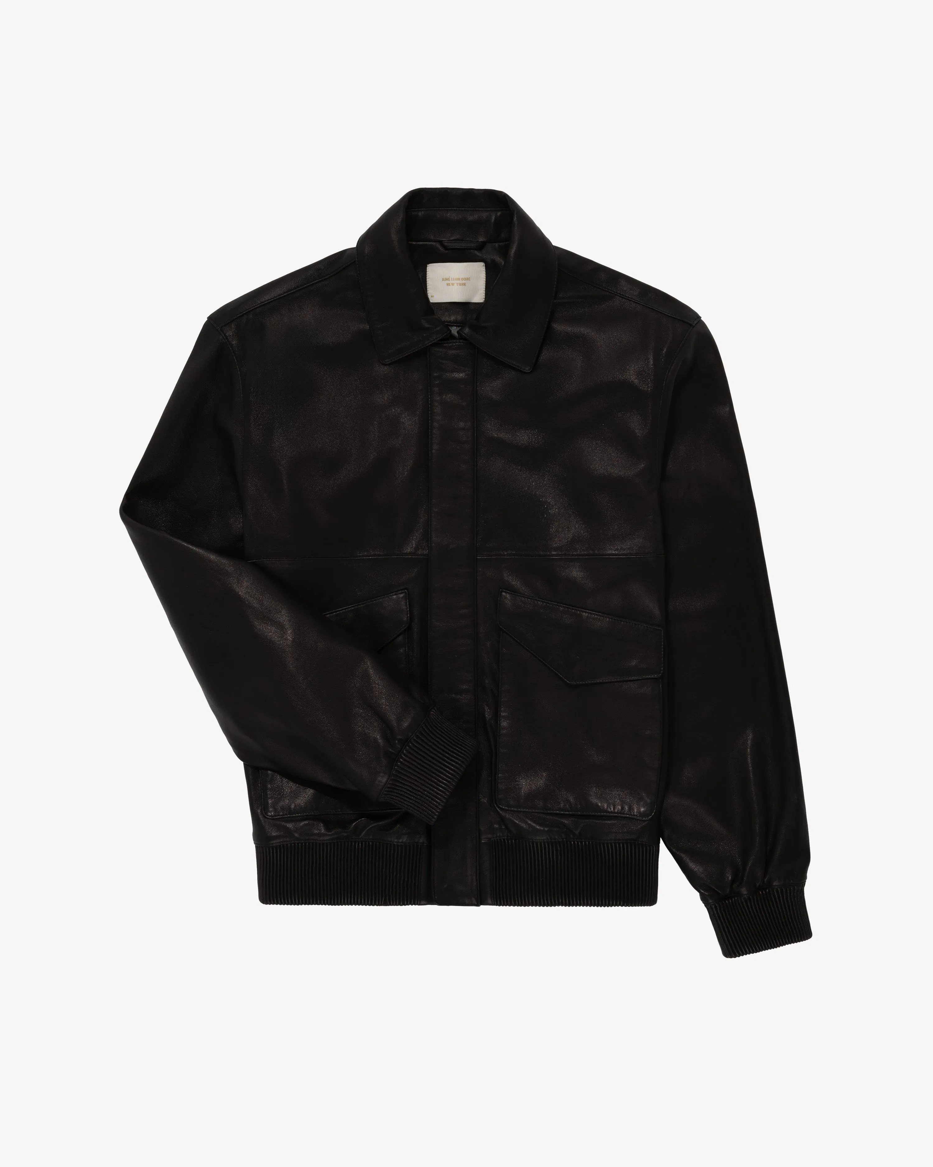 Leather Bomber Jacket sold by Aime Leon Dore product image thumbnail 2