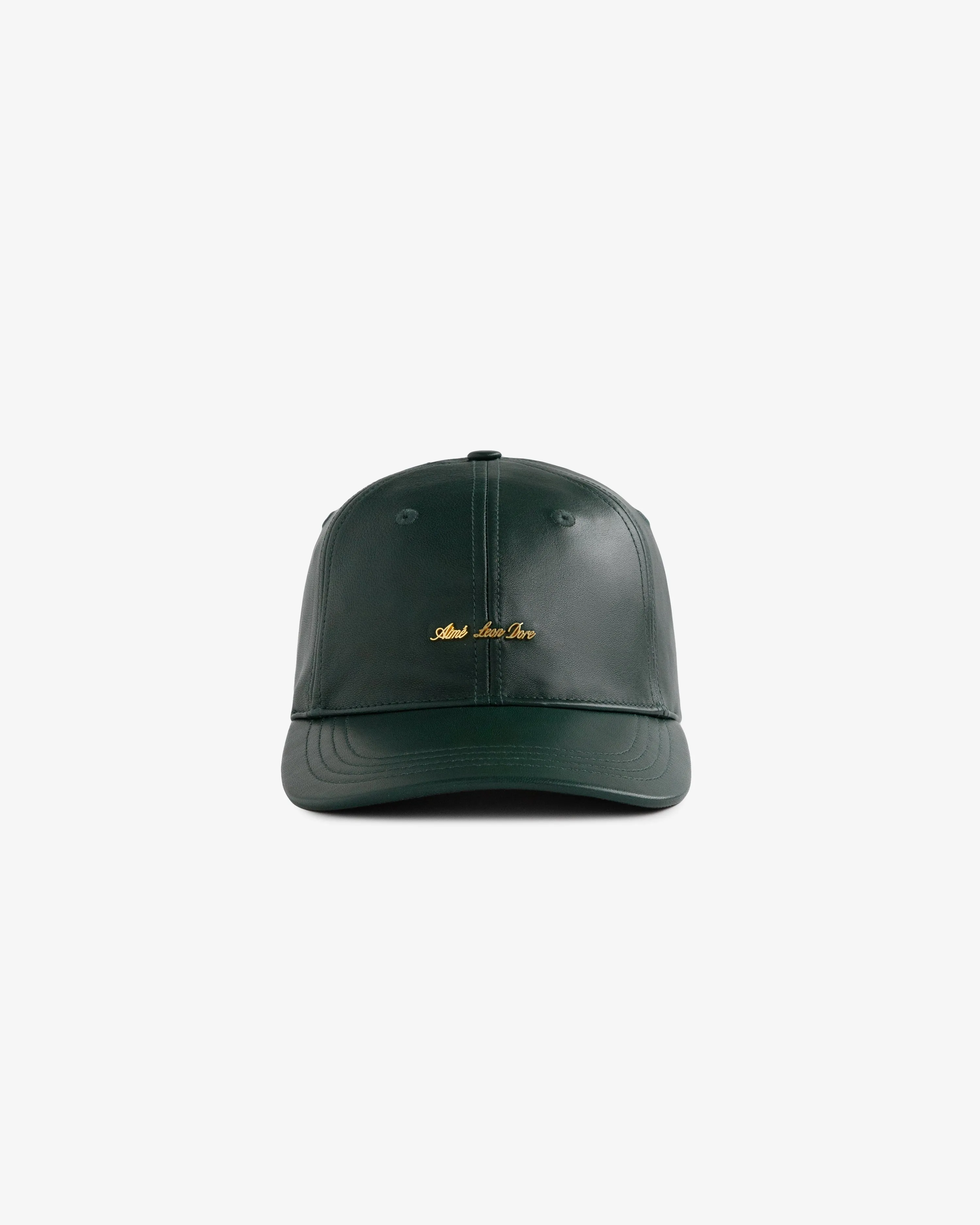 Brass Logo Leather Hat sold by Aime Leon Dore product image thumbnail 2
