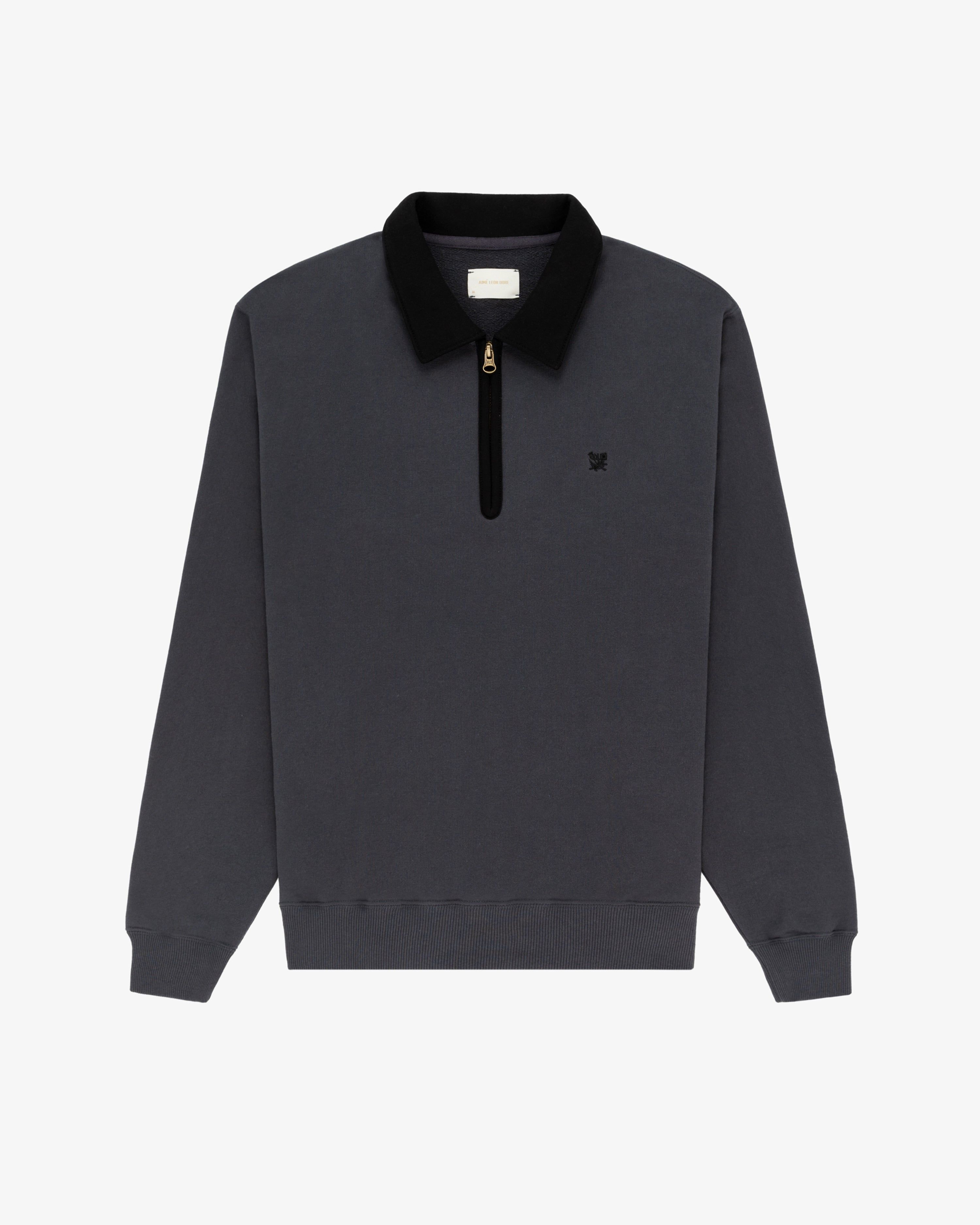 Contrast Crest Quarter Zip Pullover sold by Aime Leon Dore product image thumbnail 2