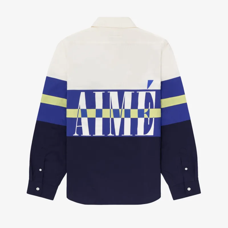 Colorblock Logo Shirt sold by Aime Leon Dore