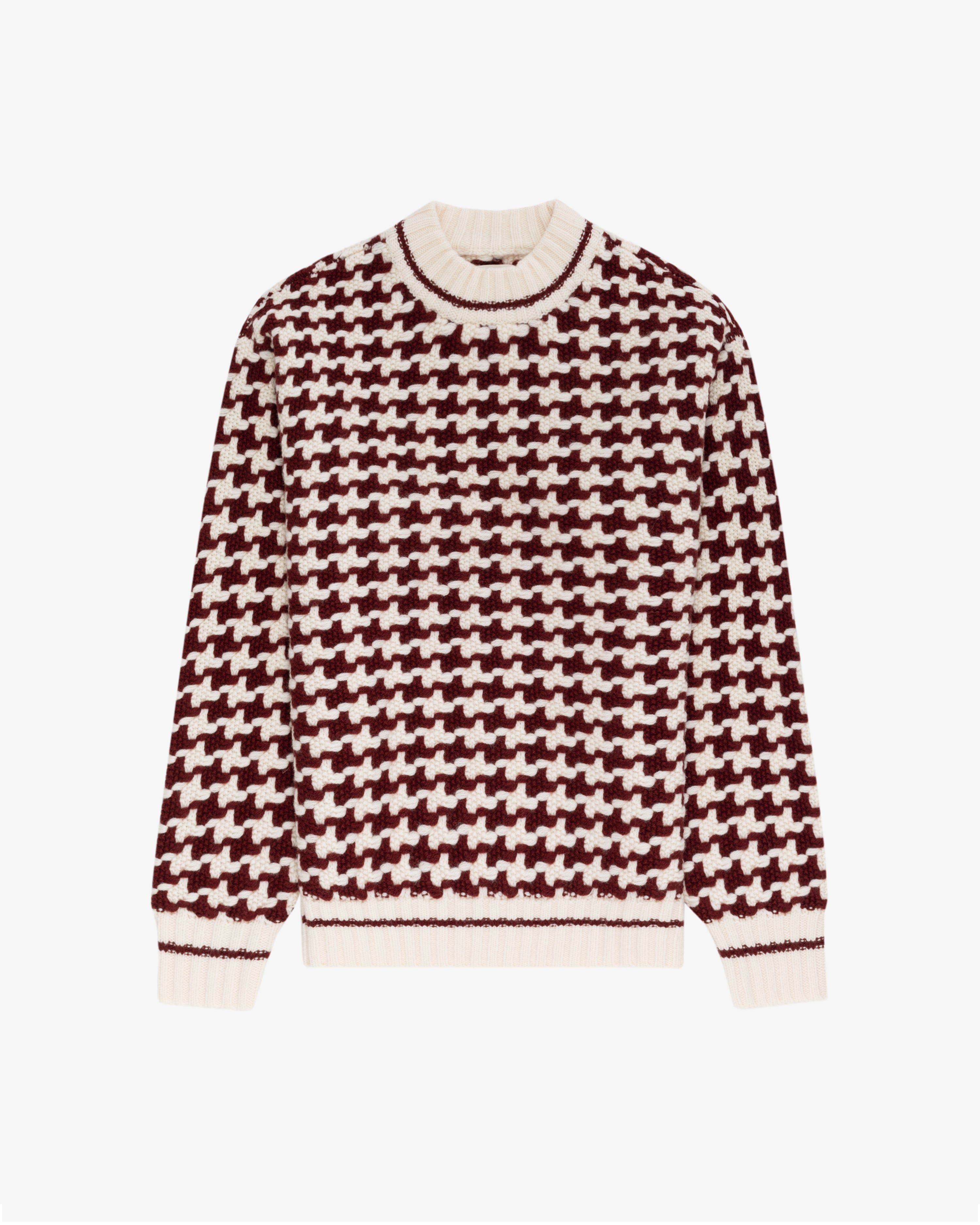 Houndstooth Crewneck Sweater sold by Aime Leon Dore product image thumbnail 2