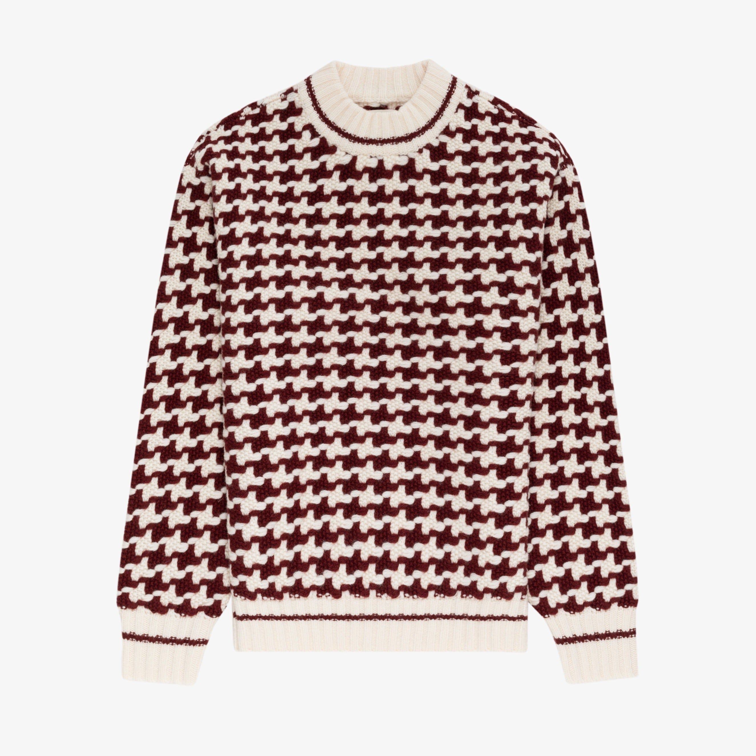 Houndstooth Crewneck Sweater sold by Aime Leon Dore