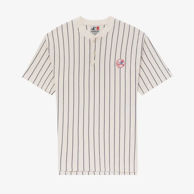 Vintage Embroidered New York Yankees Henley sold by Aime Leon Dore