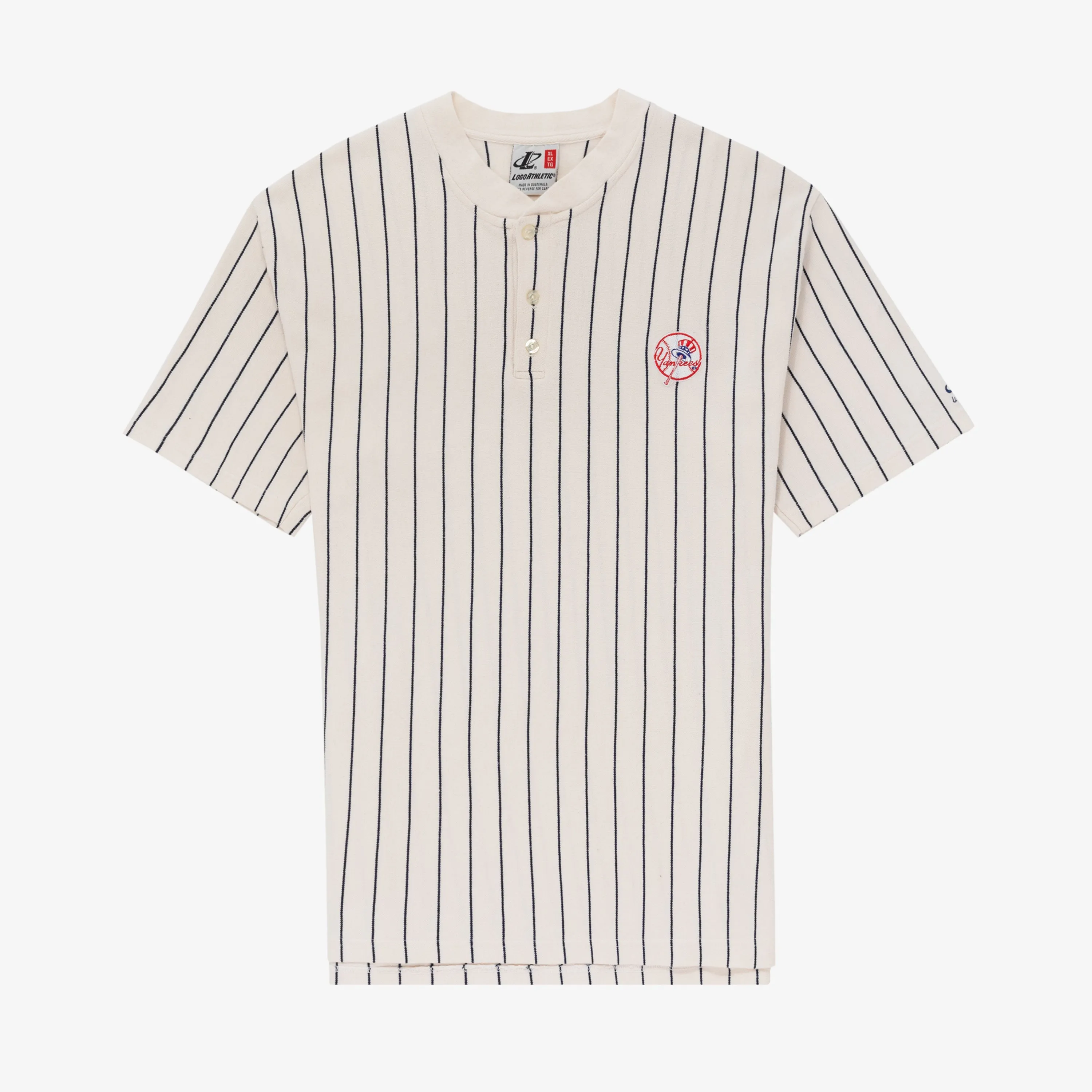 Vintage Embroidered New York Yankees Henley sold by Aime Leon Dore
