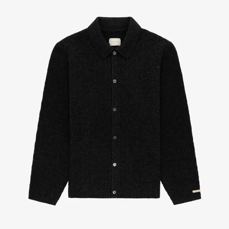 Jacquard Polo Cardigan sold by Aime Leon Dore