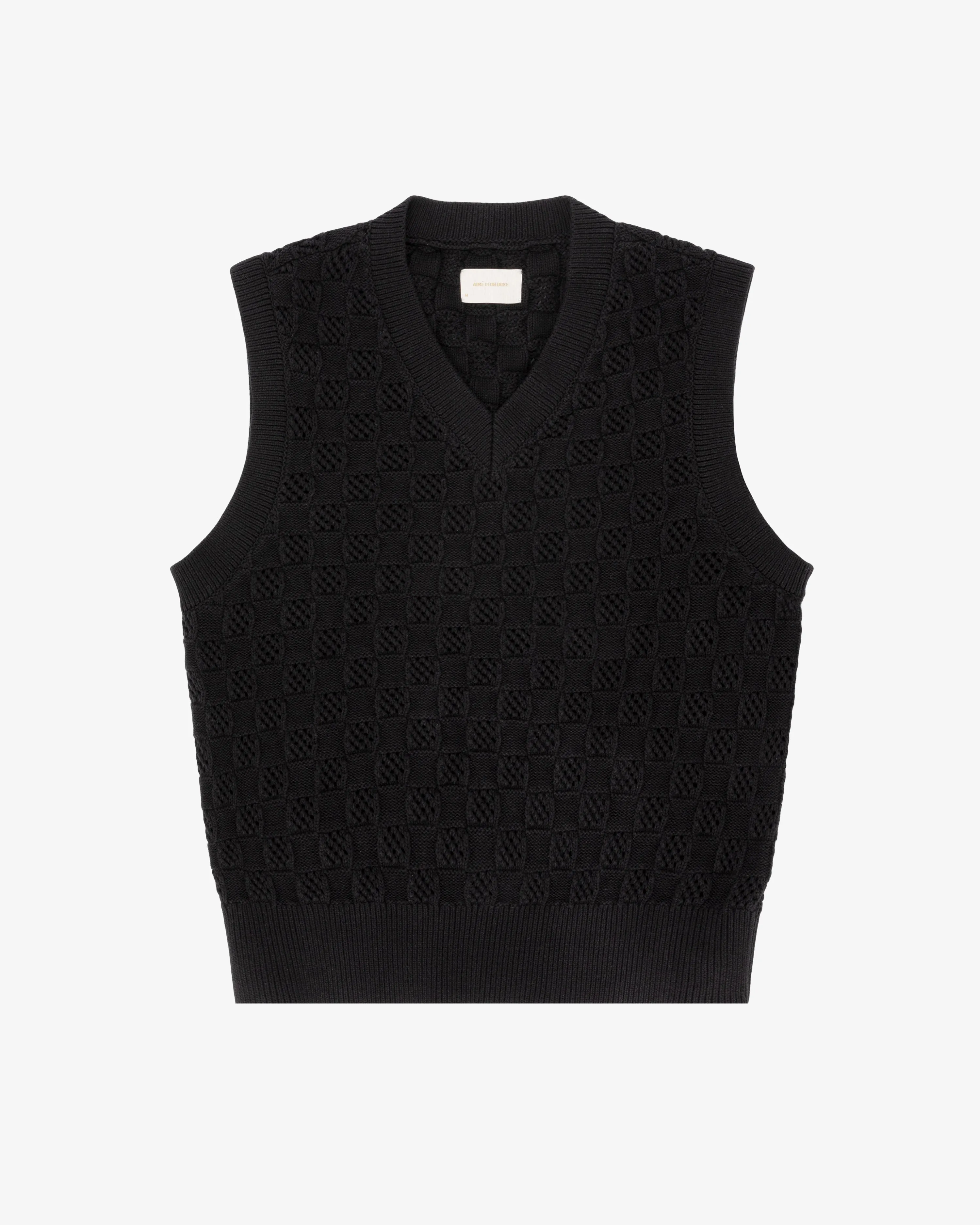 トップス aime leon dore Checkered V Neck vest thoughts-on-checkered-v-neck-