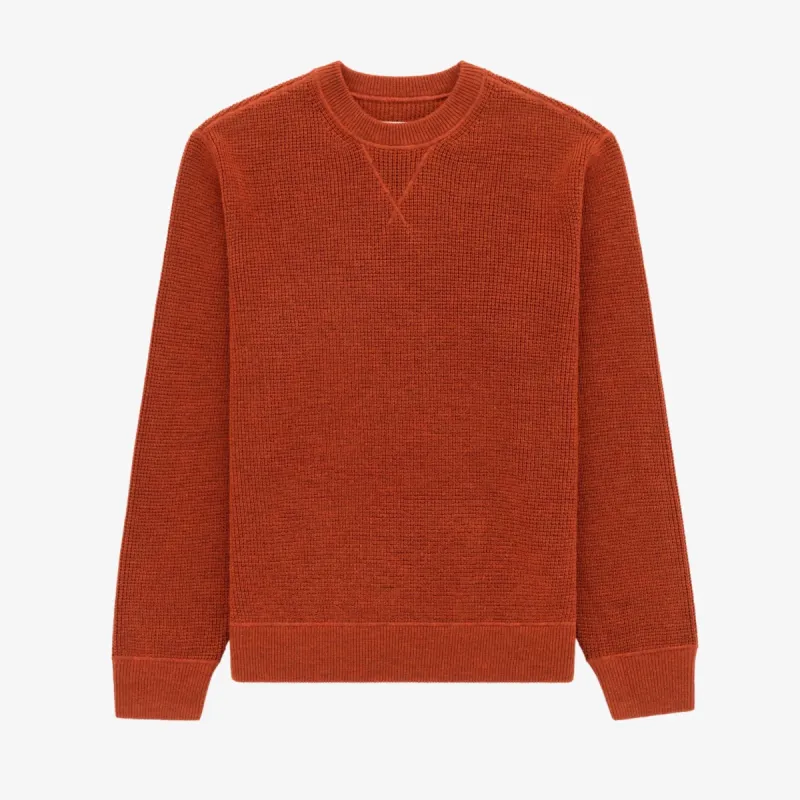 Merino Waffle Crewneck Sweater sold by Aime Leon Dore