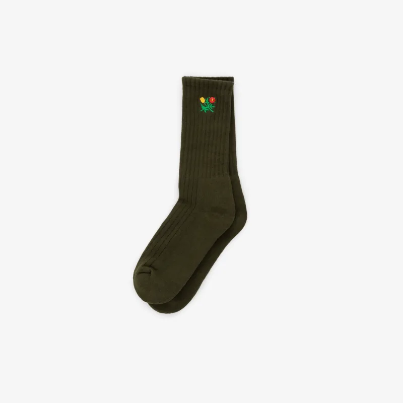 Crest Ribbed Sock sold by Aime Leon Dore
