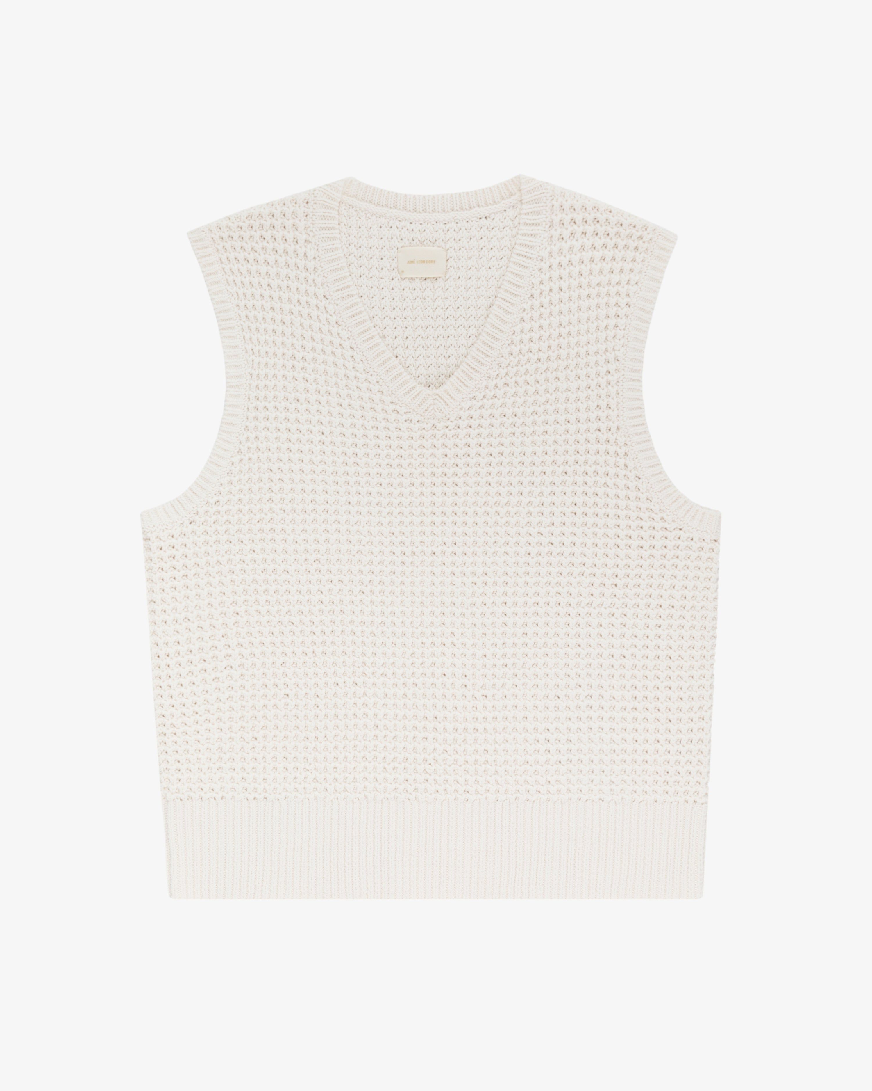 Waffle V-Neck Vest sold by Aime Leon Dore product image thumbnail 2