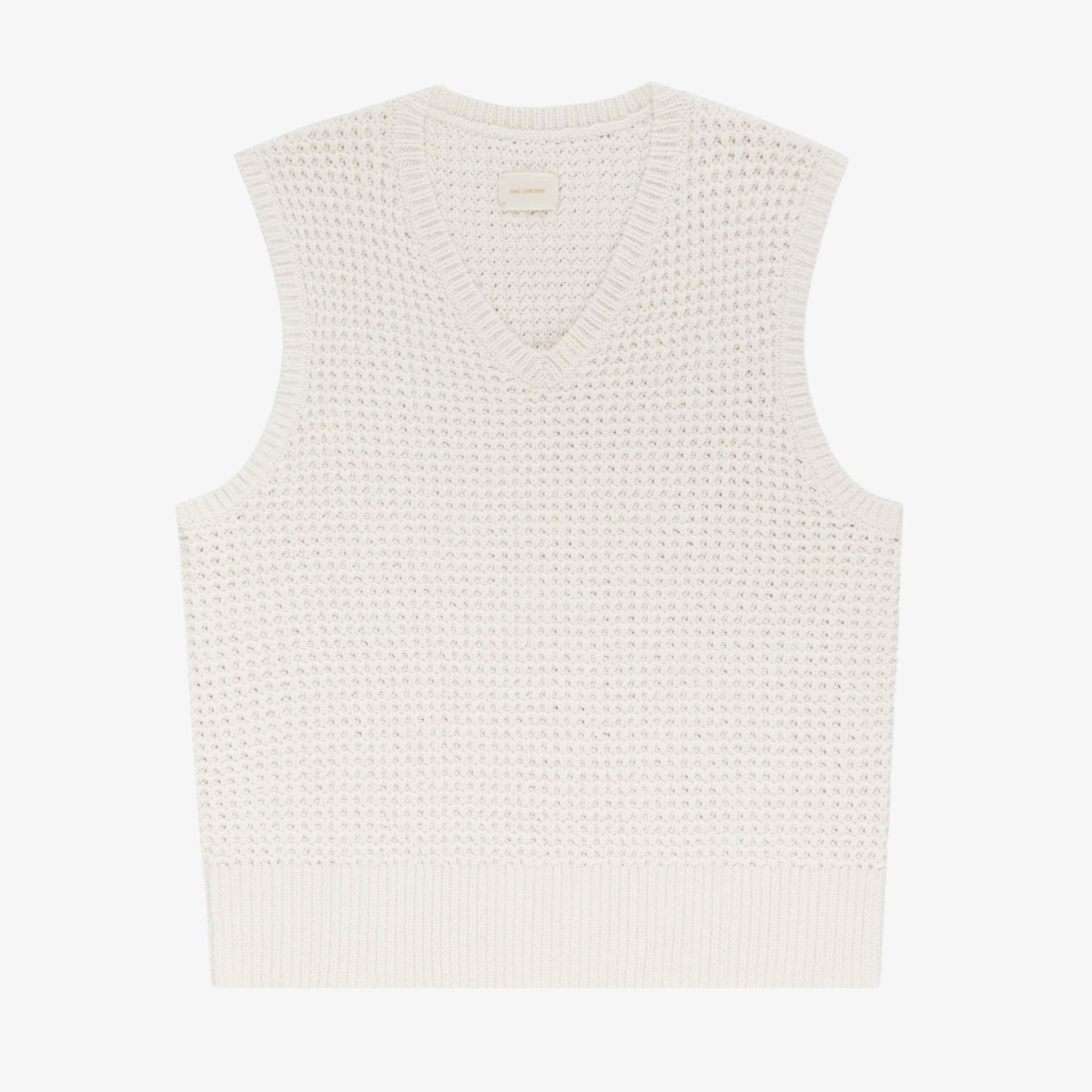 Waffle V-Neck Vest sold by Aime Leon Dore