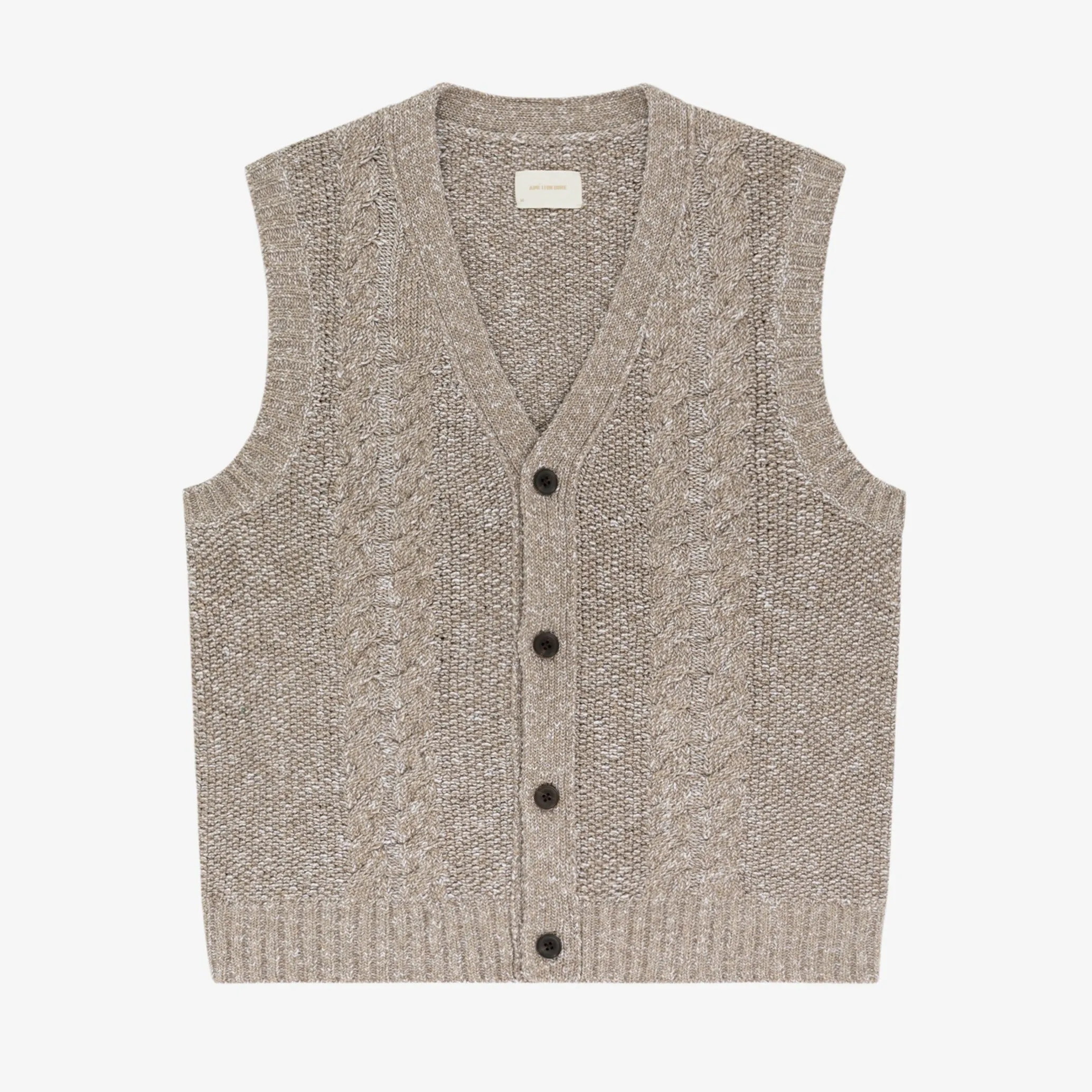 Cable Knit Vest sold by Aime Leon Dore