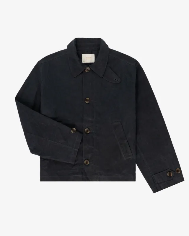 ジャケット・アウター ALD Waxed Cropped Topcoat navy Waxed Cropped Topcoat | Parallel