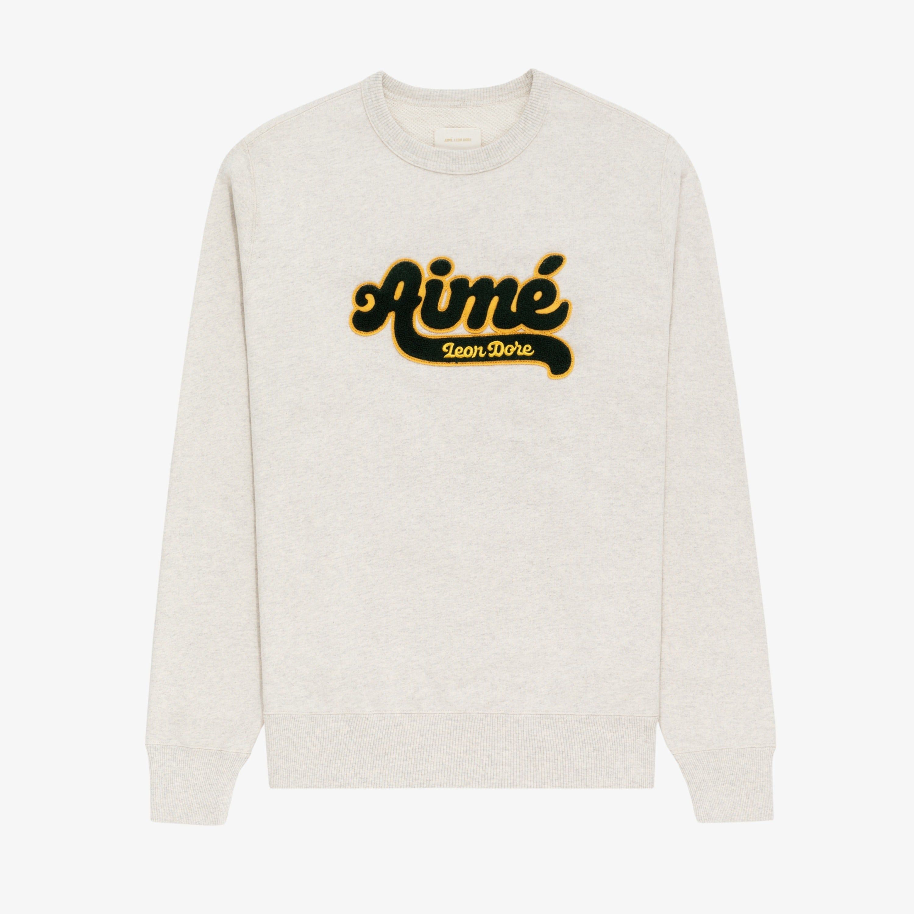 Chenille Appliqué Crewneck Sweatshirt sold by Aime Leon Dore