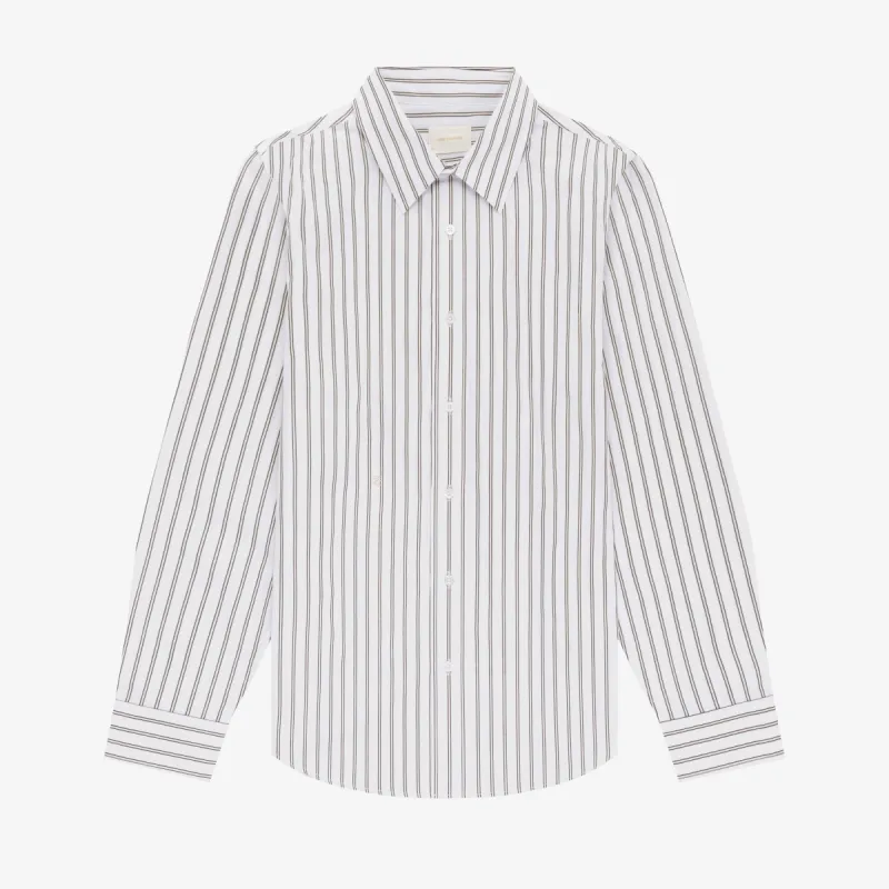 Striped Poplin  Shirt sold by Aime Leon Dore