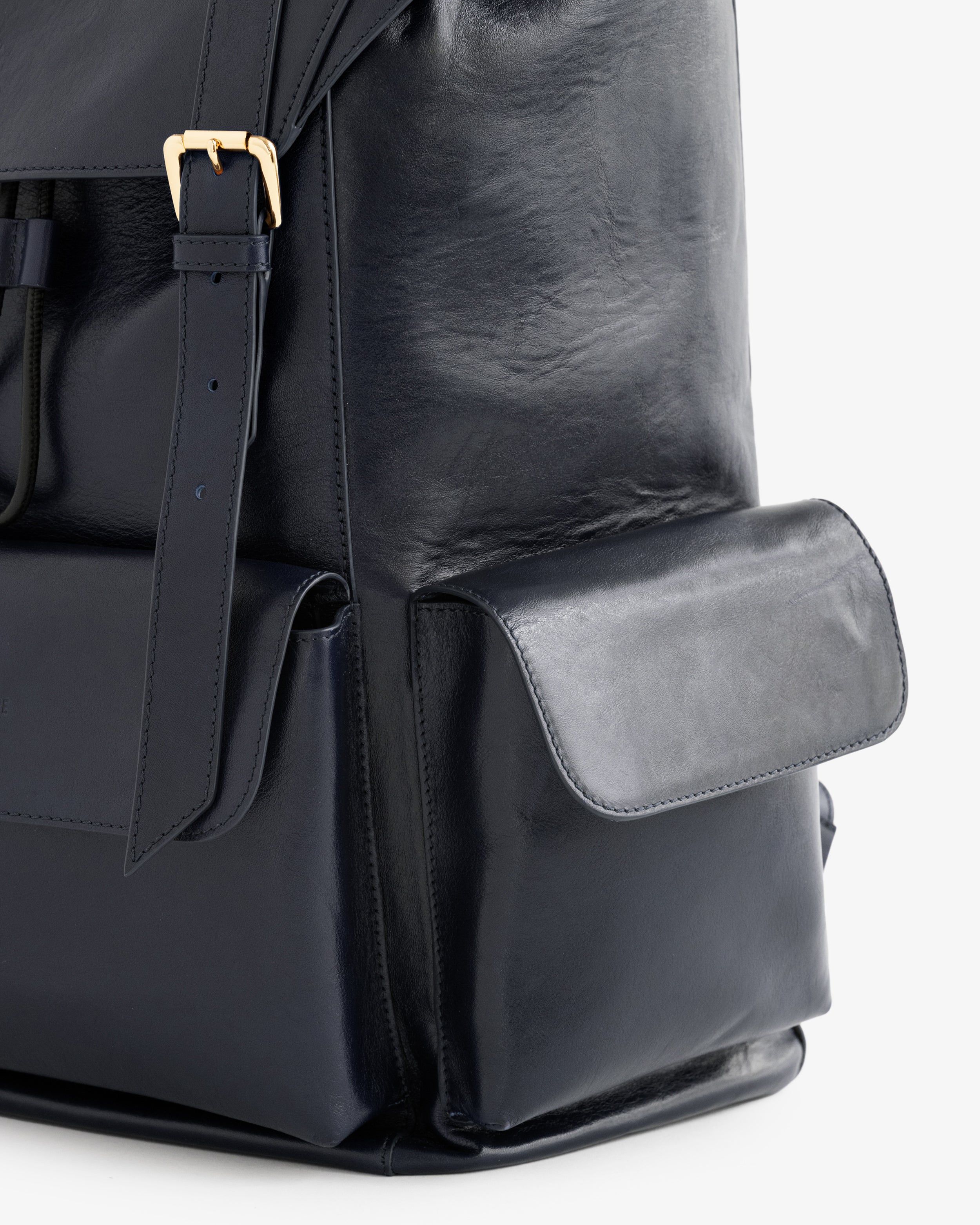 Debossed Logo Leather Backpack sold by Aime Leon Dore product image thumbnail 4