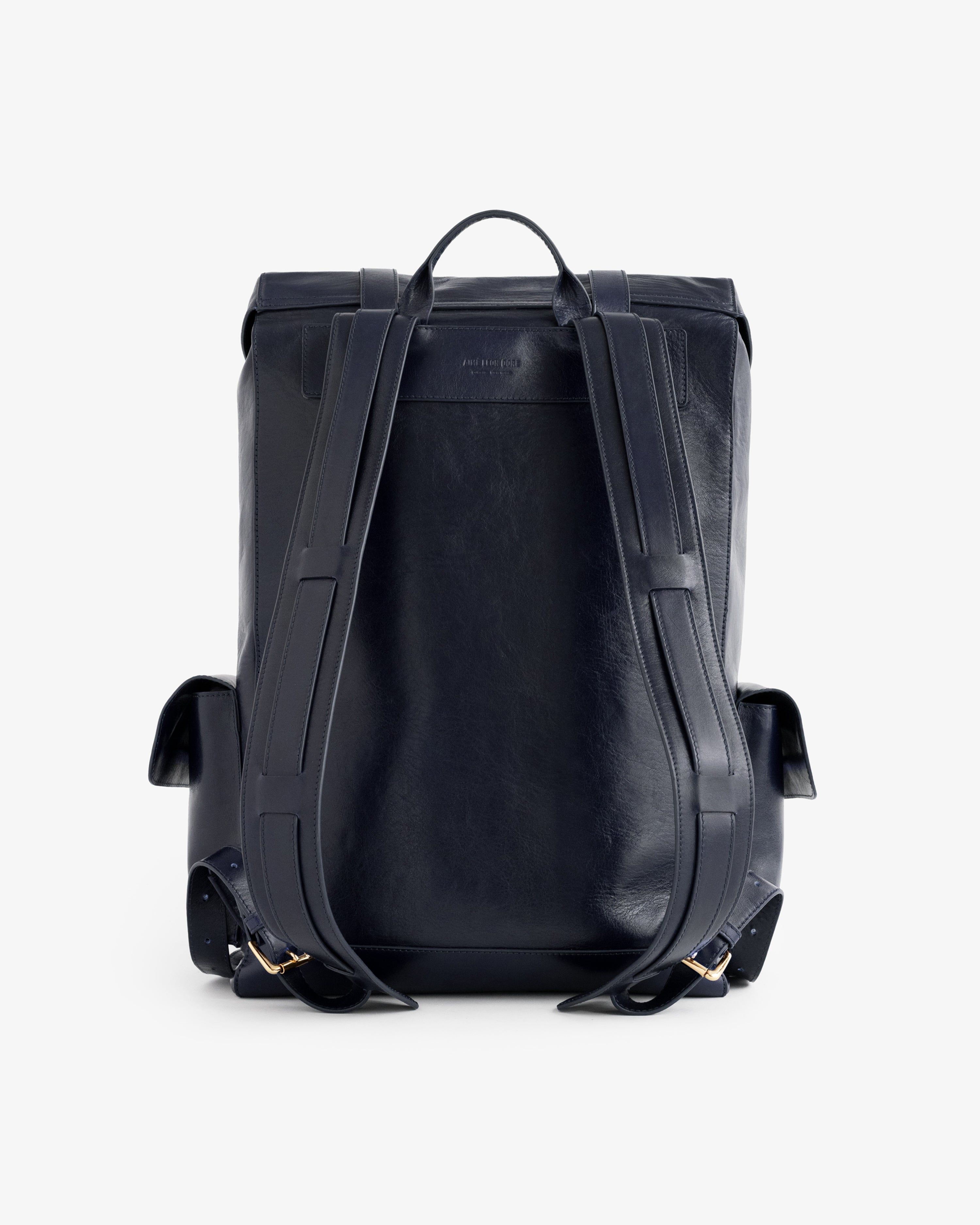 Debossed Logo Leather Backpack sold by Aime Leon Dore product image thumbnail 3