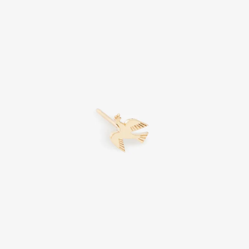 14Kt Gold Dove Earring made by Aime Leon Dore
