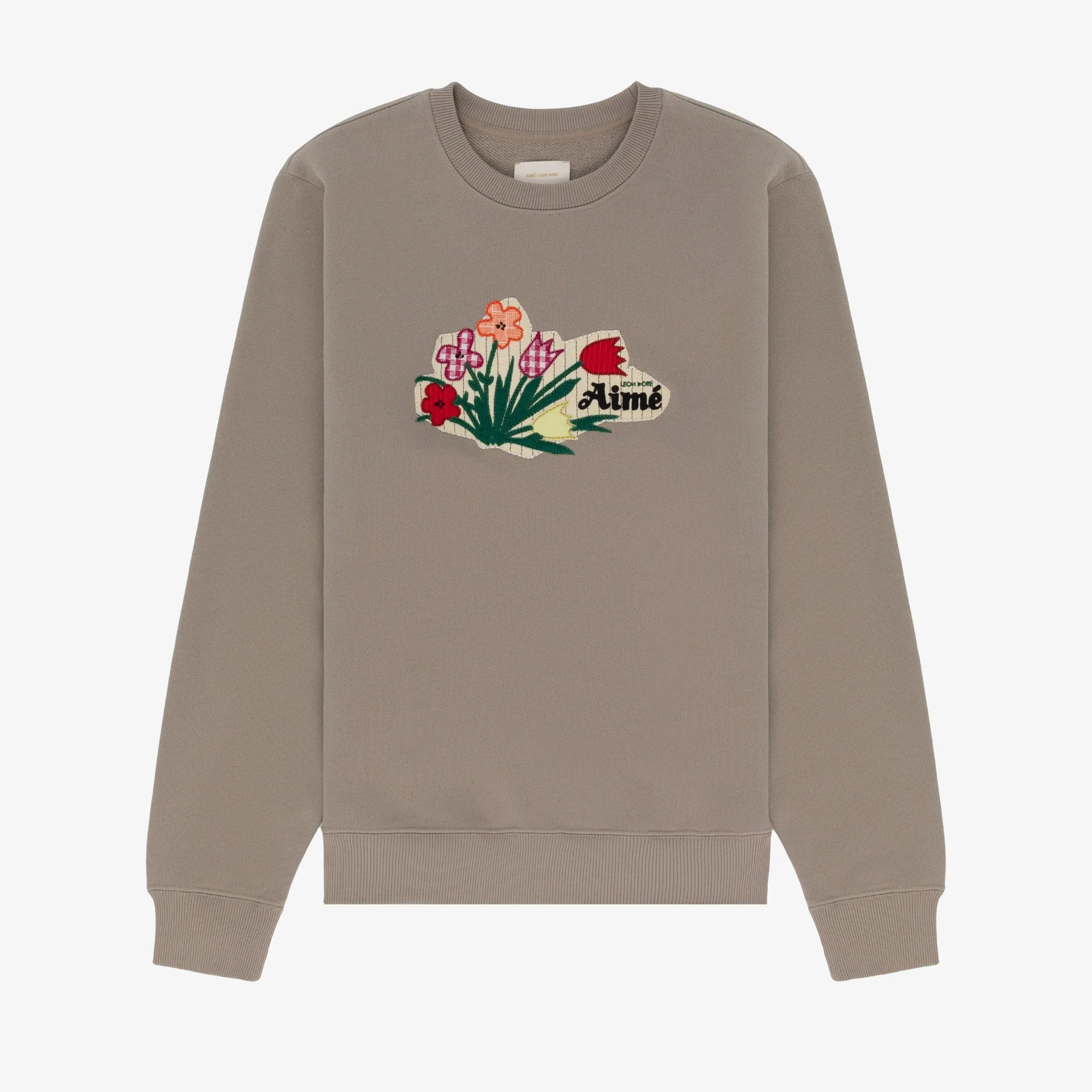 Floral Appliqué Crewneck Sweatshirt sold by Aime Leon Dore
