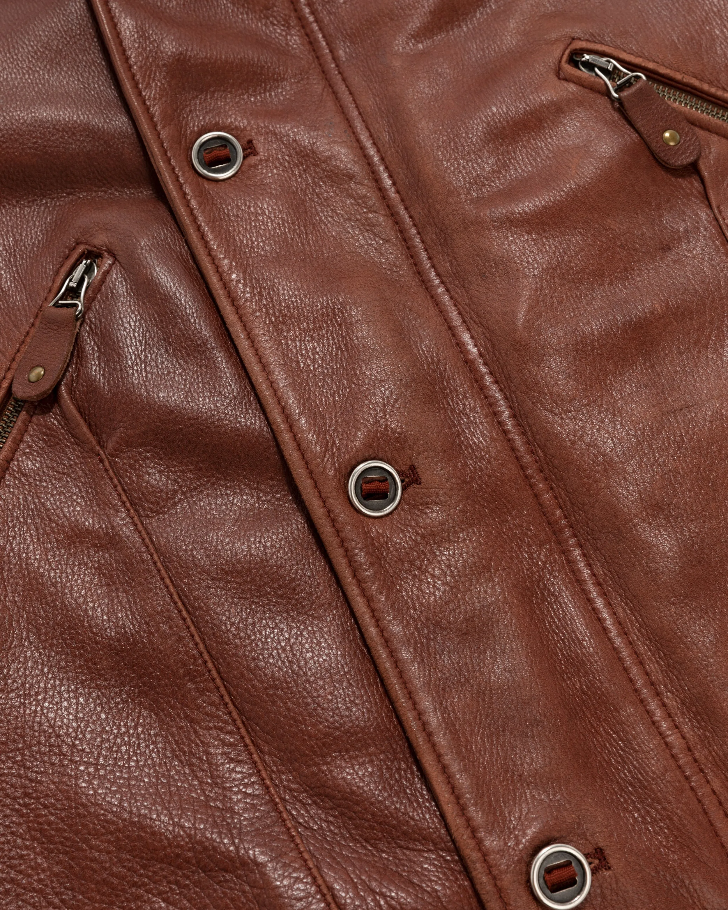 Giorgio Armani Leather Pilot Jacket sold by Aime Leon Dore product image thumbnail 4