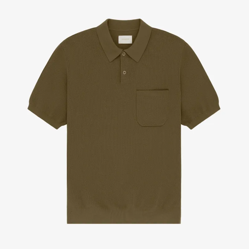 Short-Sleeve Knit  Polo made by Aime Leon Dore