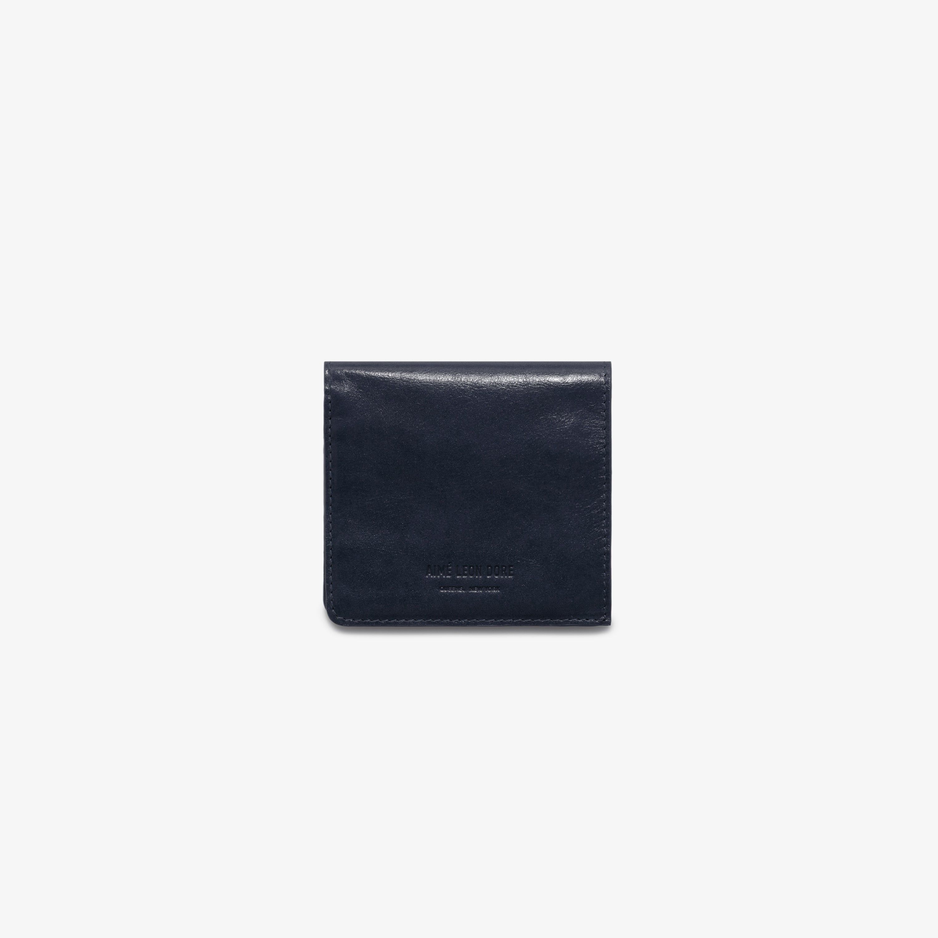 Debossed Logo Leather Bi-Fold Wallet sold by Aime Leon Dore