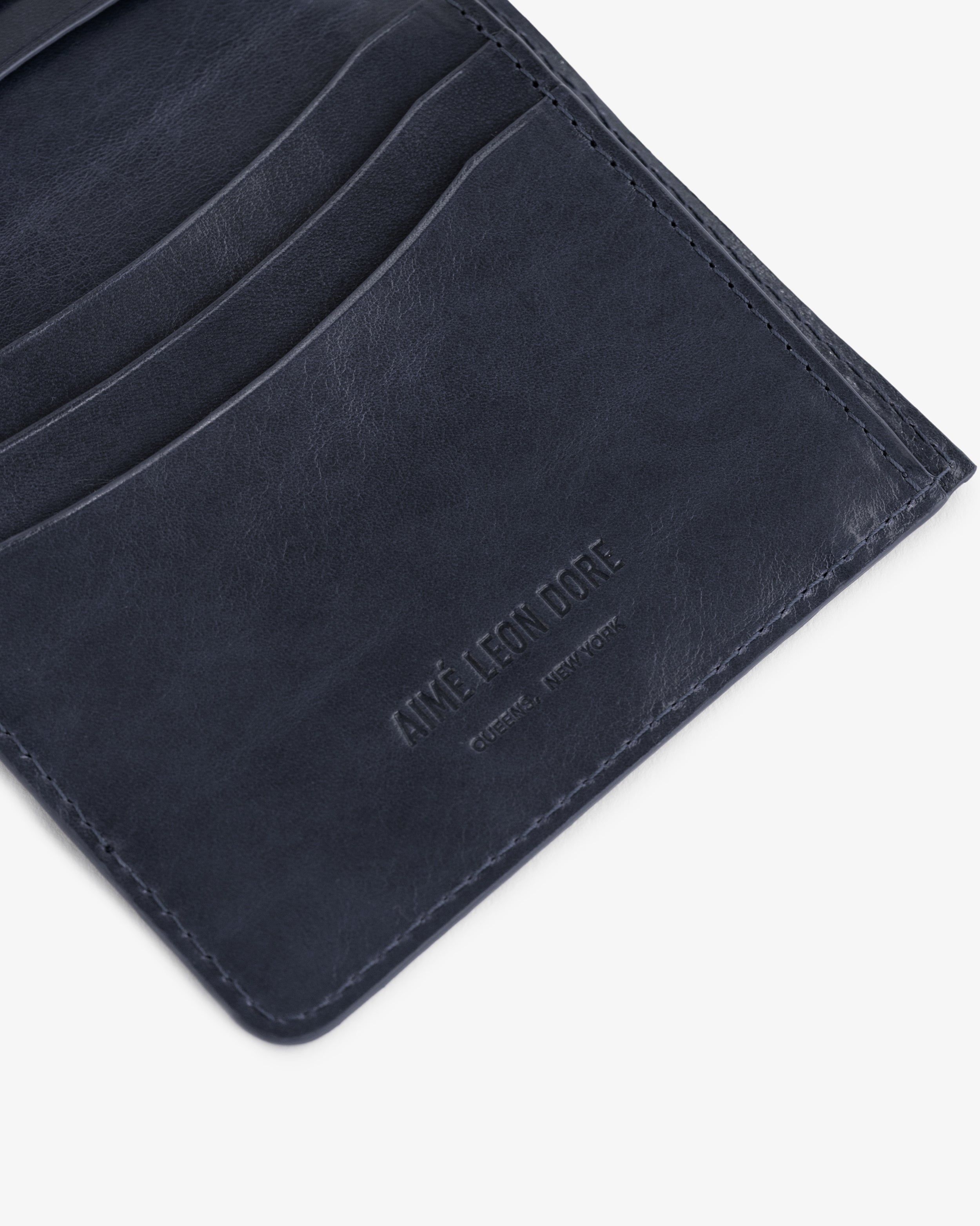 Debossed Logo Leather Bi-Fold Wallet sold by Aime Leon Dore product image thumbnail 5