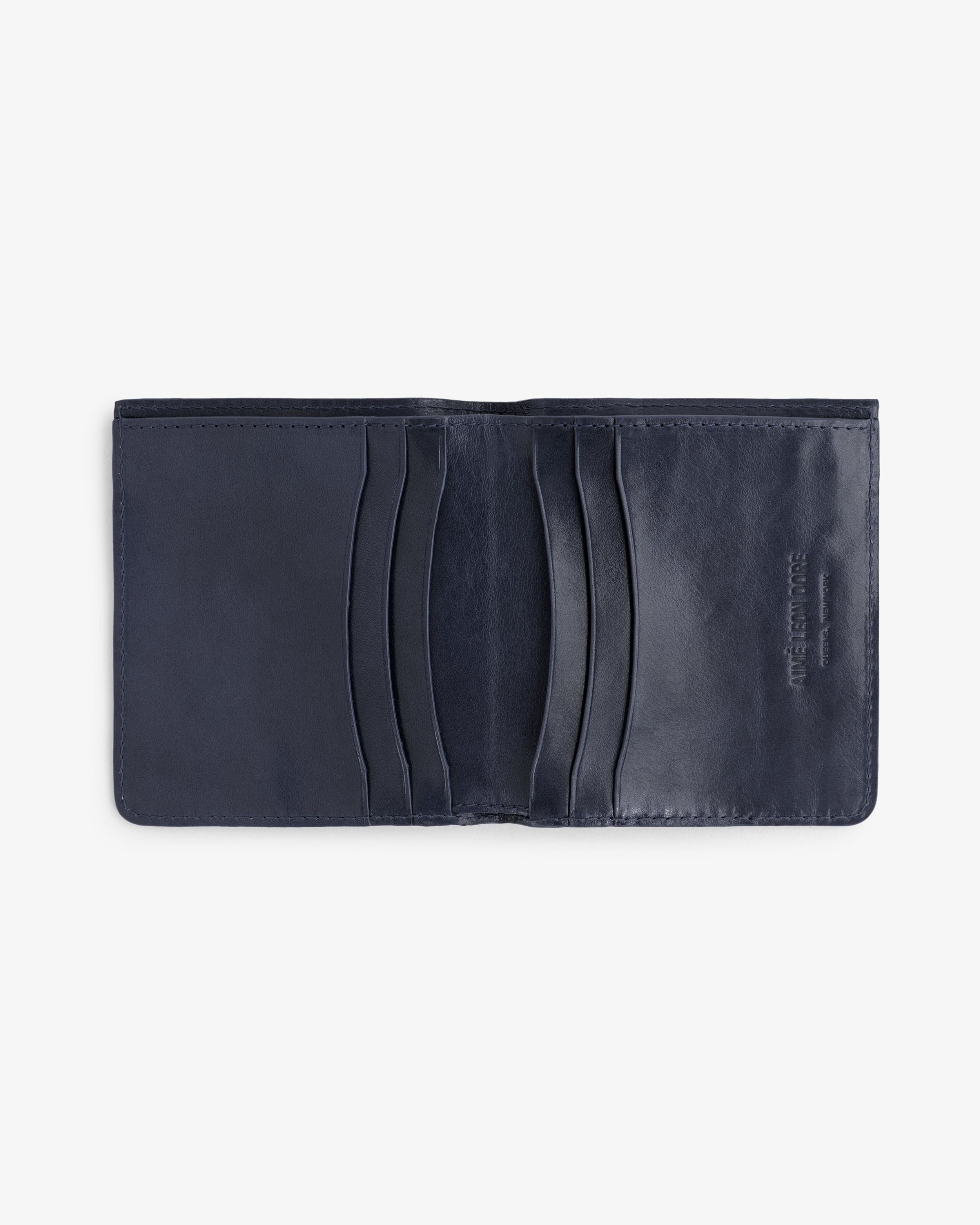 Debossed Logo Leather Bi-Fold Wallet sold by Aime Leon Dore product image thumbnail 4