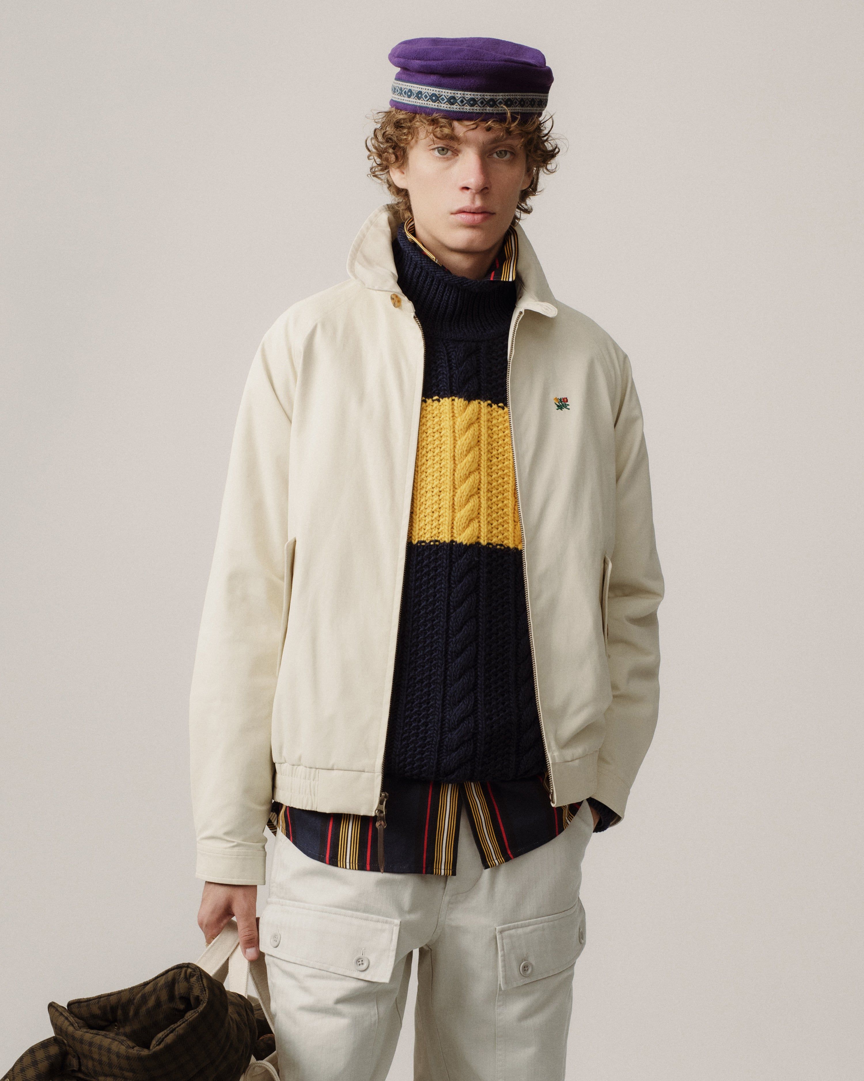 Aran Cable Mockneck Sweater sold by Aime Leon Dore product image thumbnail 3
