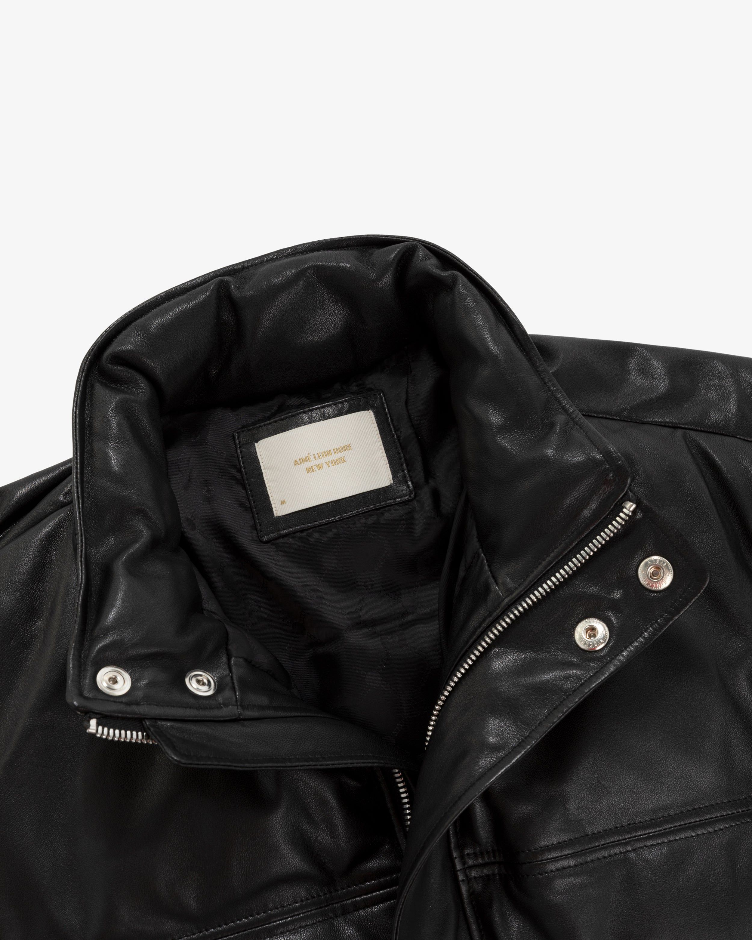 Leather Down Puffer Jacket sold by Aime Leon Dore product image thumbnail 4