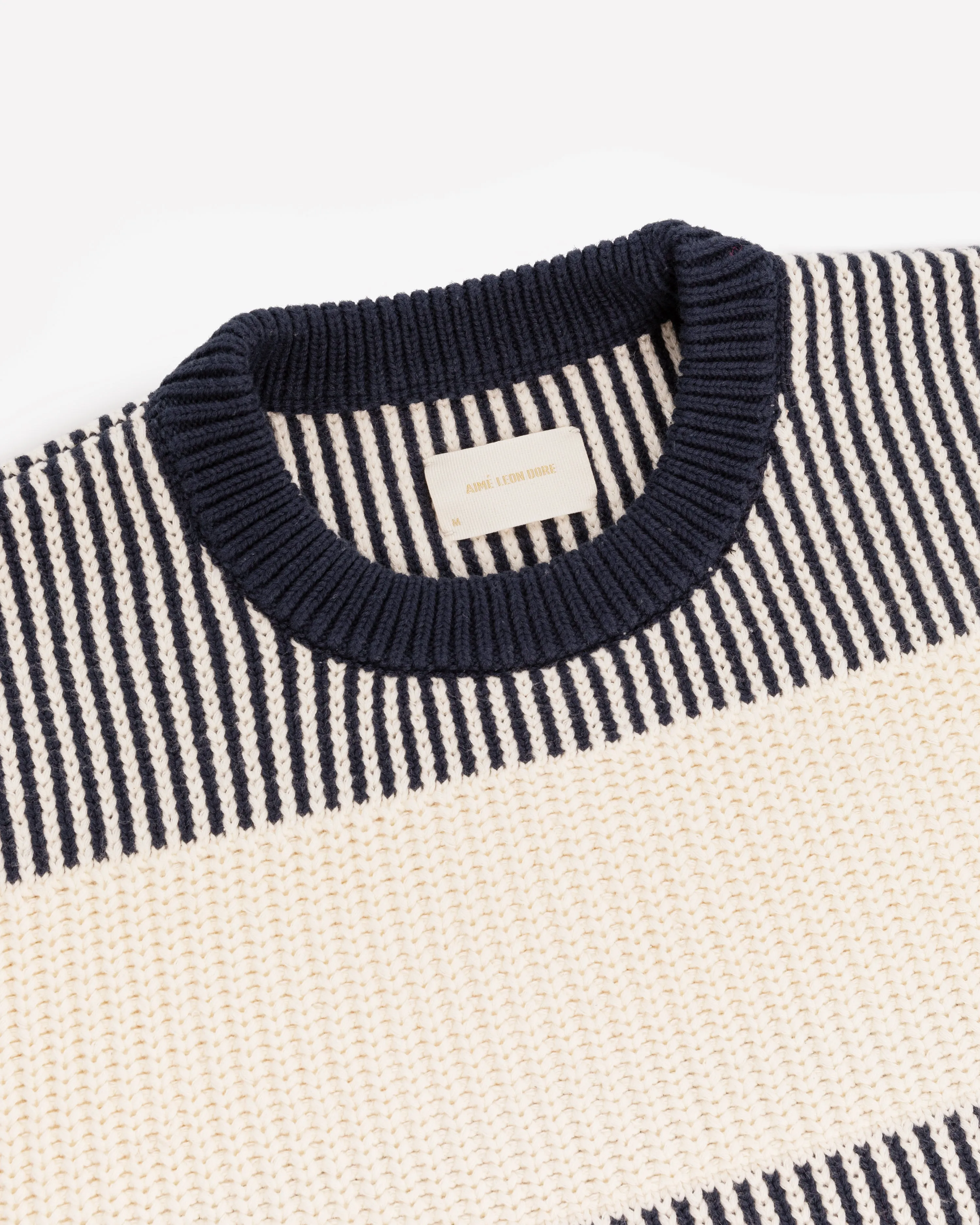 Striped Shaker Stitch Sweater sold by Aime Leon Dore product image thumbnail 3