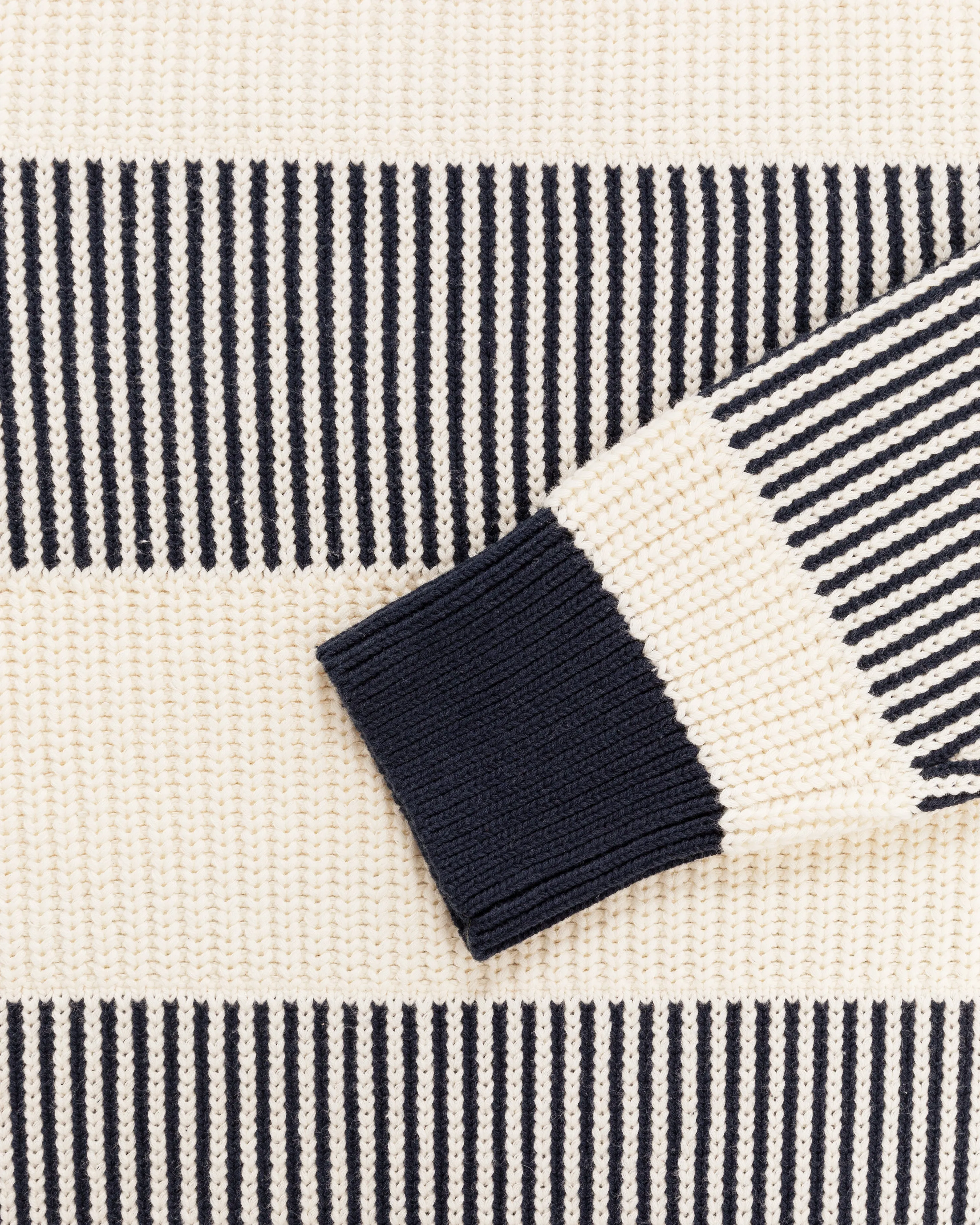 Striped Shaker Stitch Sweater sold by Aime Leon Dore product image thumbnail 4
