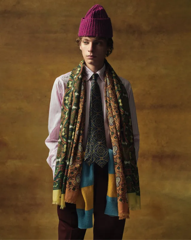 ALD / Drake's Archival Graphic Scarf | Parallel