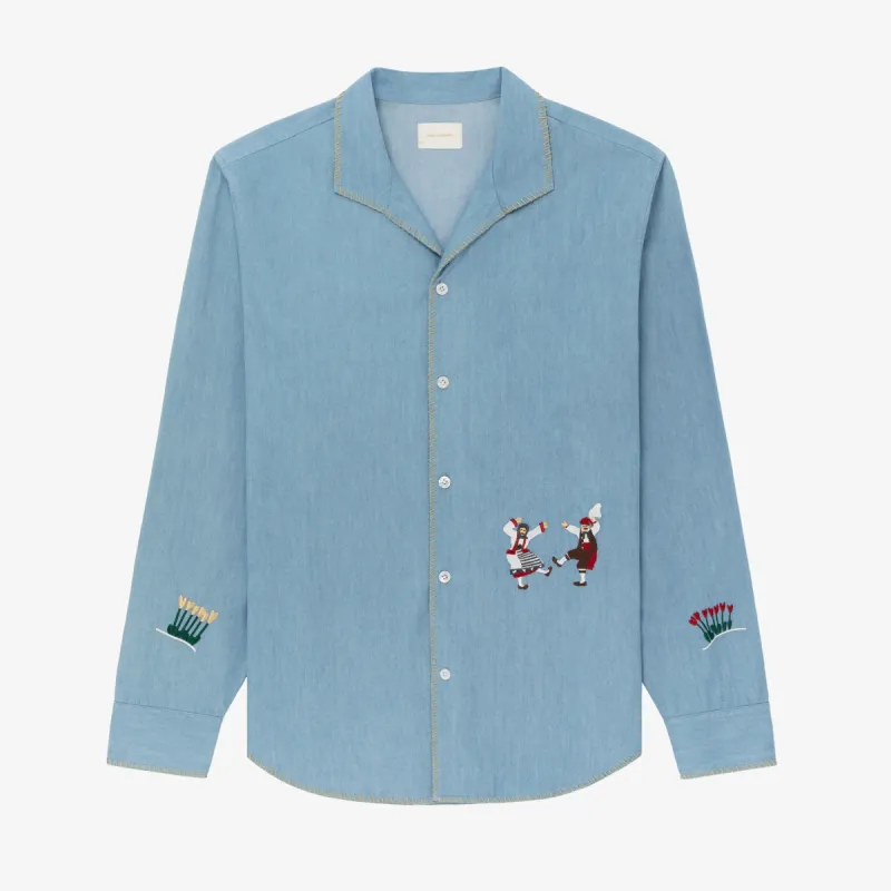 AIMÉ LEON DORE Crest Oxford Shirt S Crest Oxford Shirt – Aimé Leon Dore