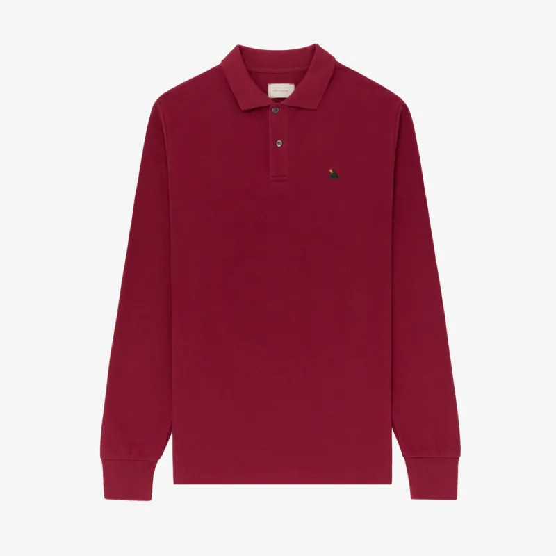 Long-Sleeve Crest Piqué  Polo sold by Aime Leon Dore