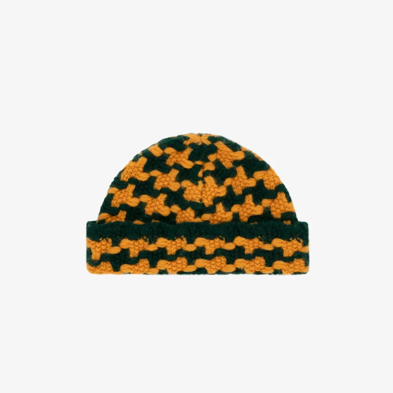 Houndstooth Knit Beanie sold by Aime Leon Dore