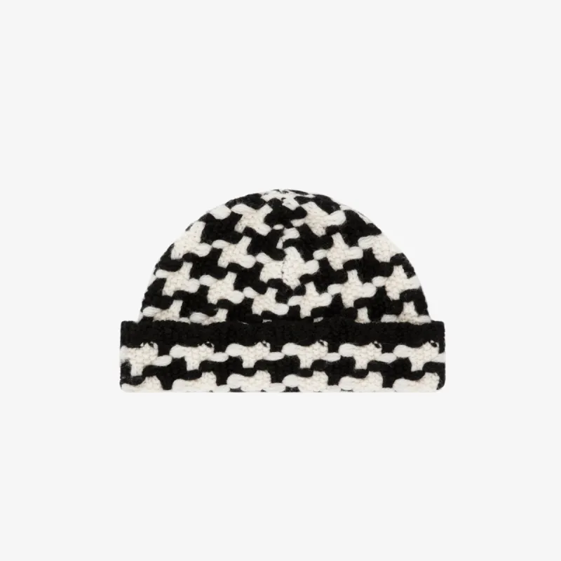 Houndstooth Knit Beanie sold by Aime Leon Dore