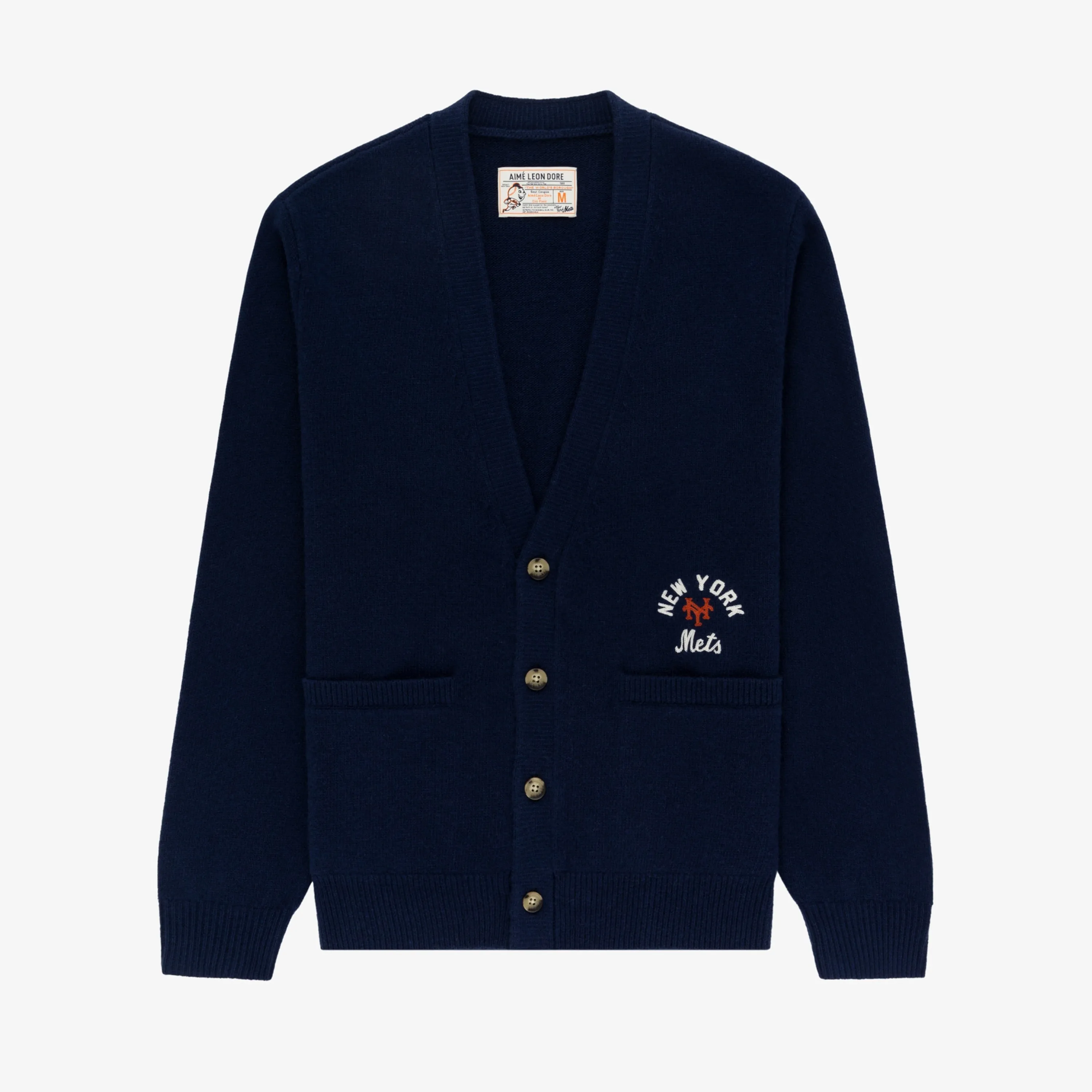ALD / New York Mets Merino Cardigan sold by Aime Leon Dore