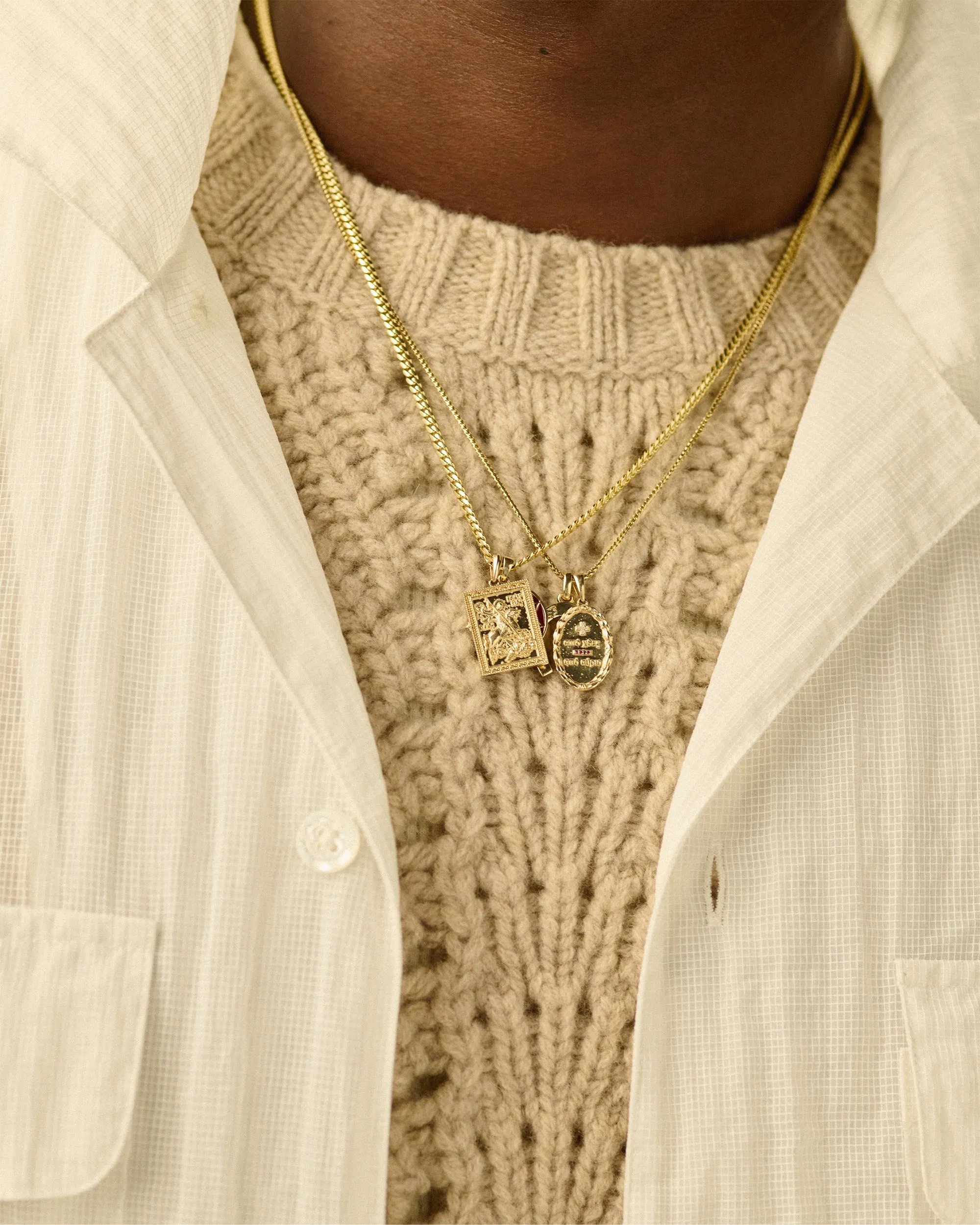 14Kt Gold Saint George Pendant sold by Aime Leon Dore product image thumbnail 3