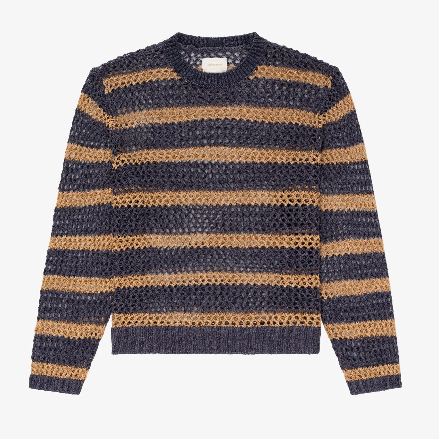 Loose Knit Striped Crewneck Sweater sold by Aime Leon Dore