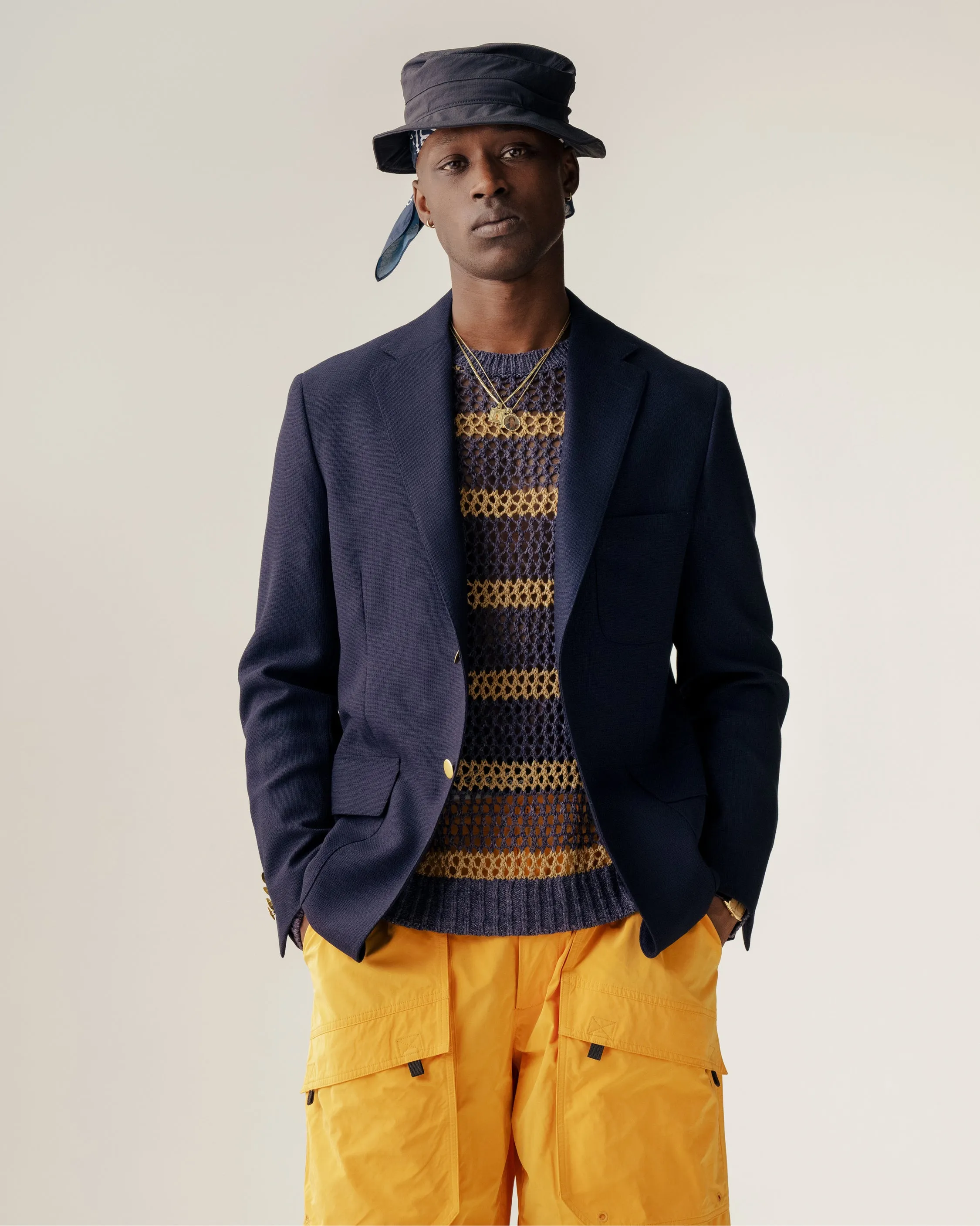 Loose Knit Striped Crewneck Sweater sold by Aime Leon Dore product image thumbnail 3