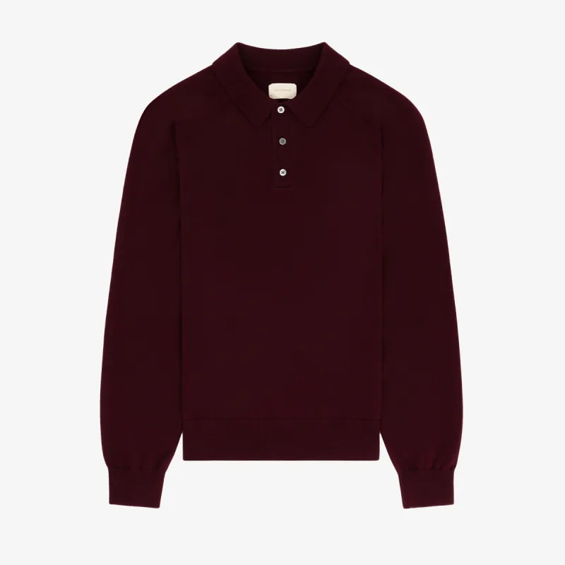 Merino Silk Long-Sleeve Polo sold by Aime Leon Dore