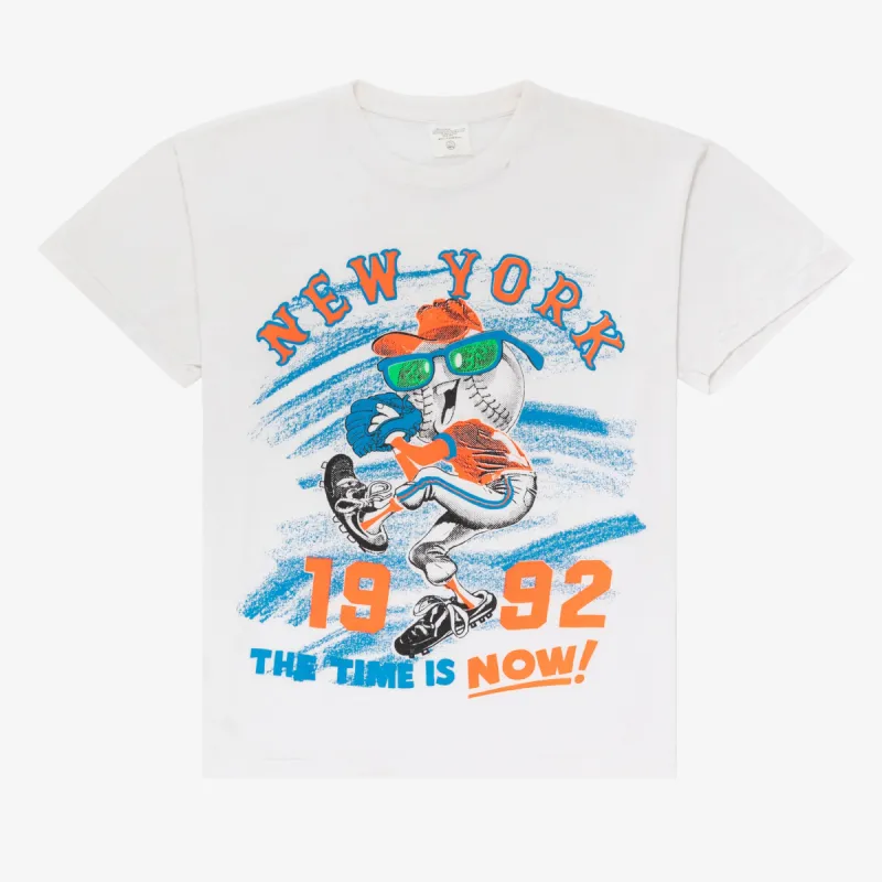 1992 'The Time is Now' New York Mets Graphic Tee made by Aime Leon Dore