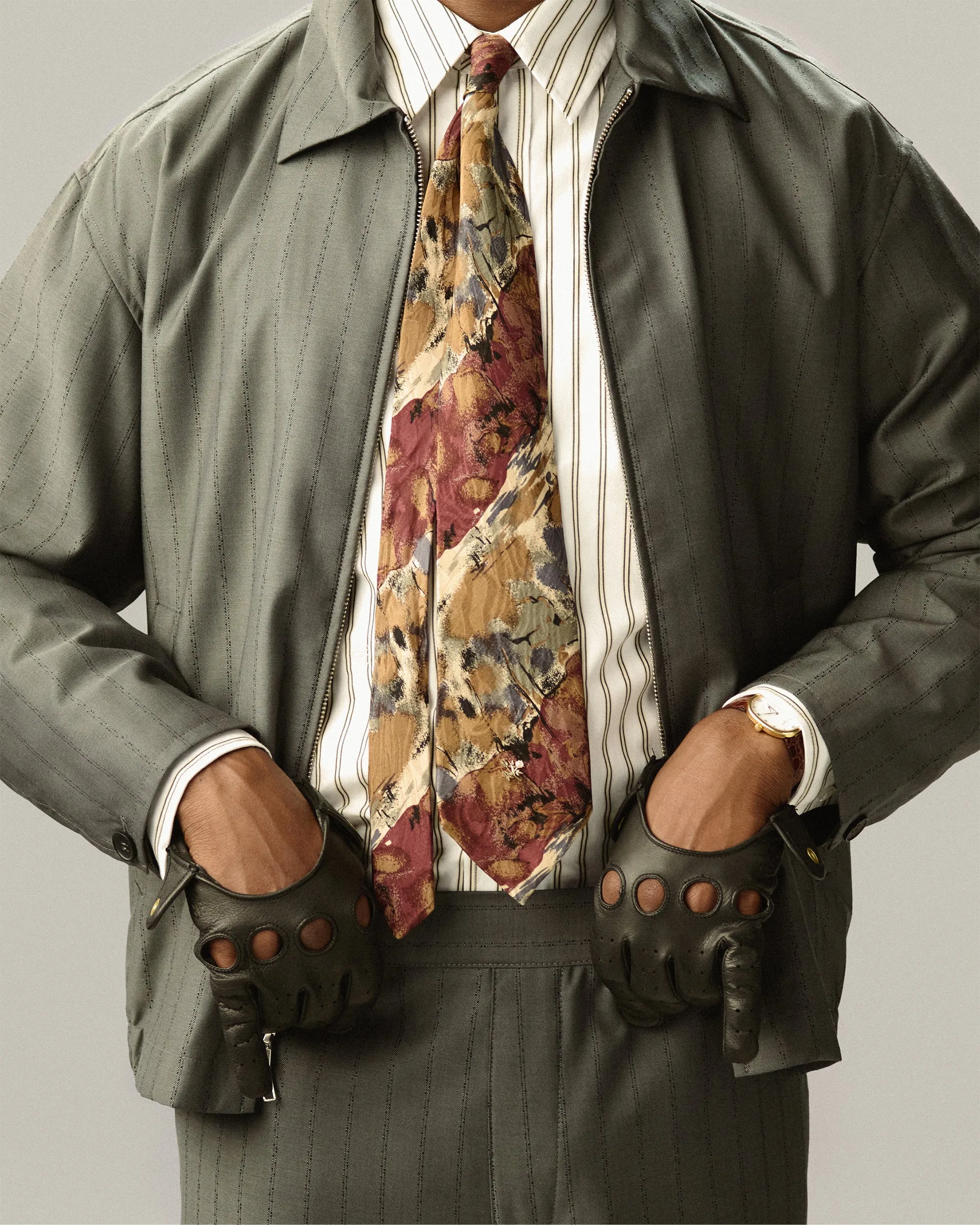 Striped Jacquard Casual Jacket sold by Aime Leon Dore product image thumbnail 3