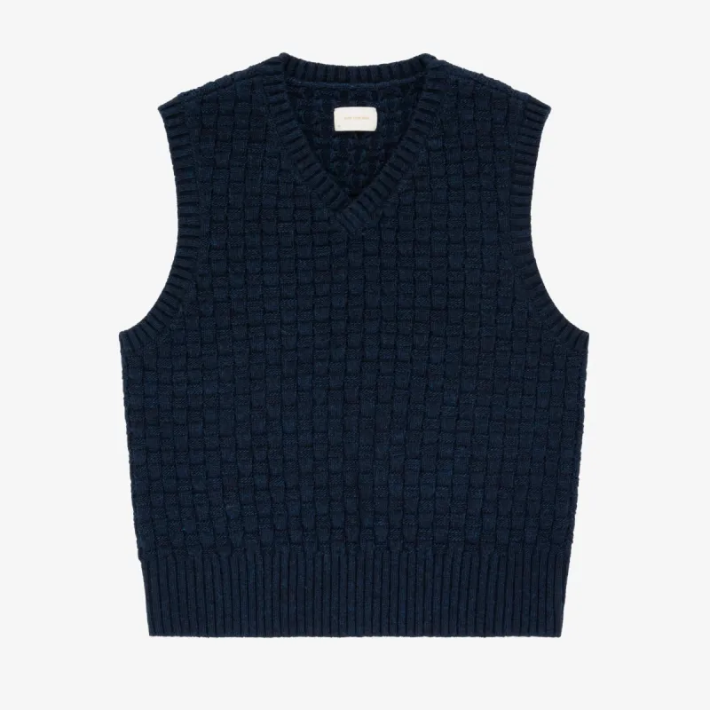 Basketweave Knit Vest sold by Aime Leon Dore
