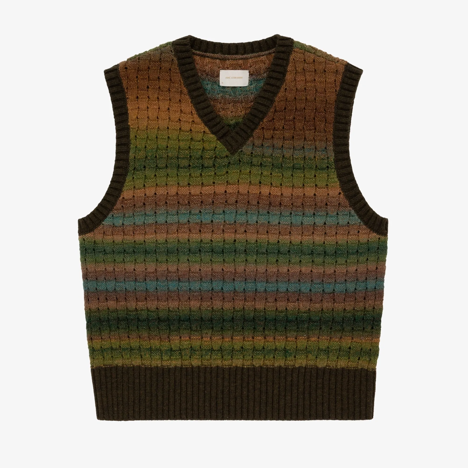 Gradient Basketweave Knit Vest sold by Aime Leon Dore